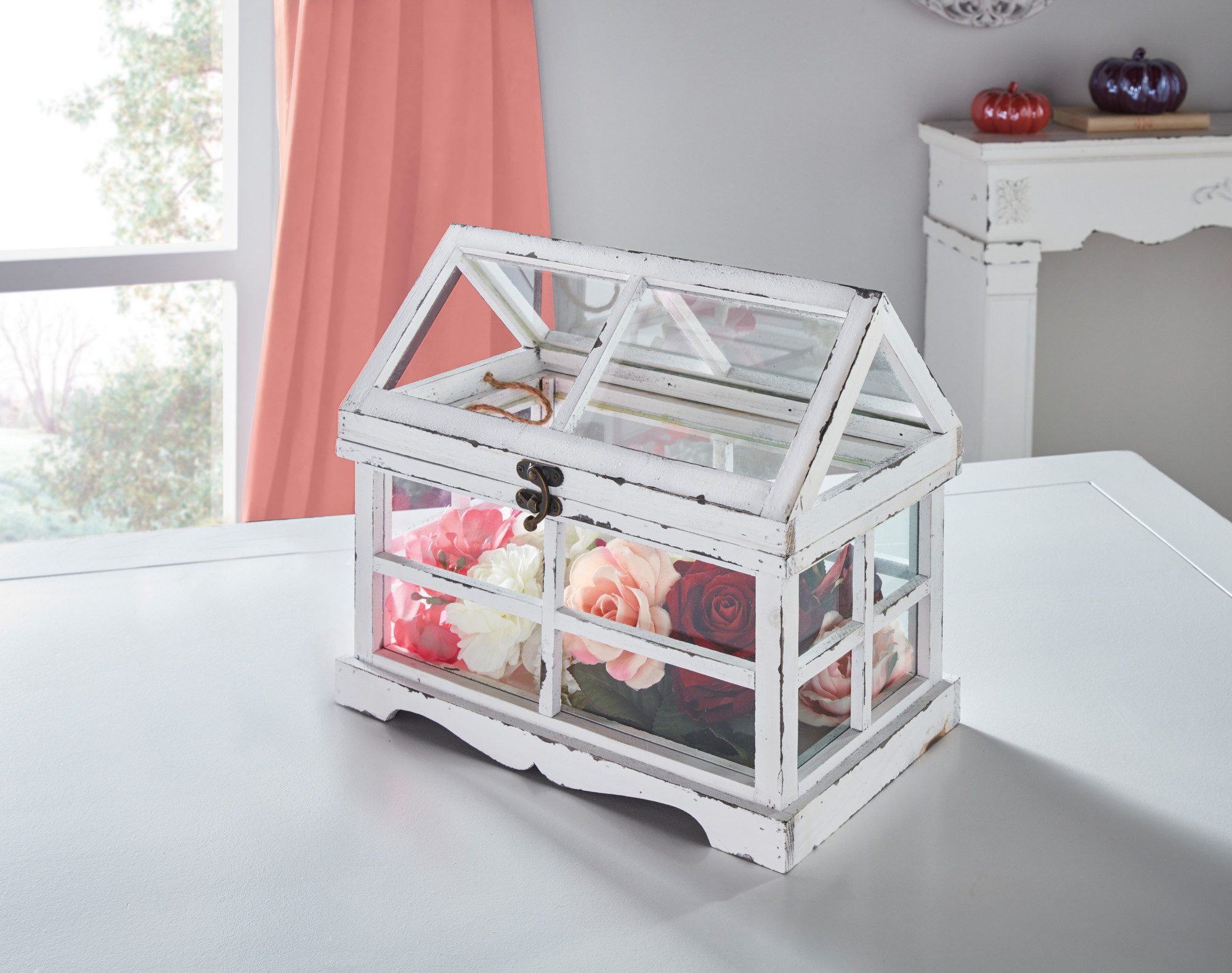 Frank Flechtwaren Frühbeet, Gewächshaus Shabby günstig online kaufen