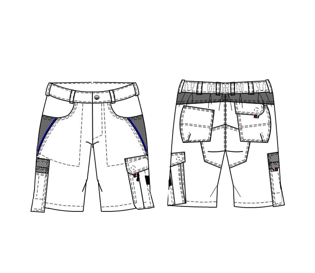 BEB Arbeitsshorts beb HANDWERK Herren Shorts INFLAME Polyestermix Sand/Schwarz