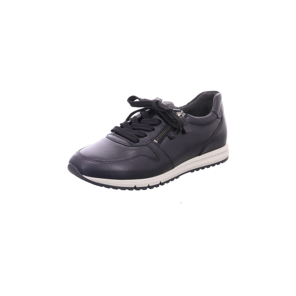 Freizeit Schnürer für Damen in schwarz Sneaker