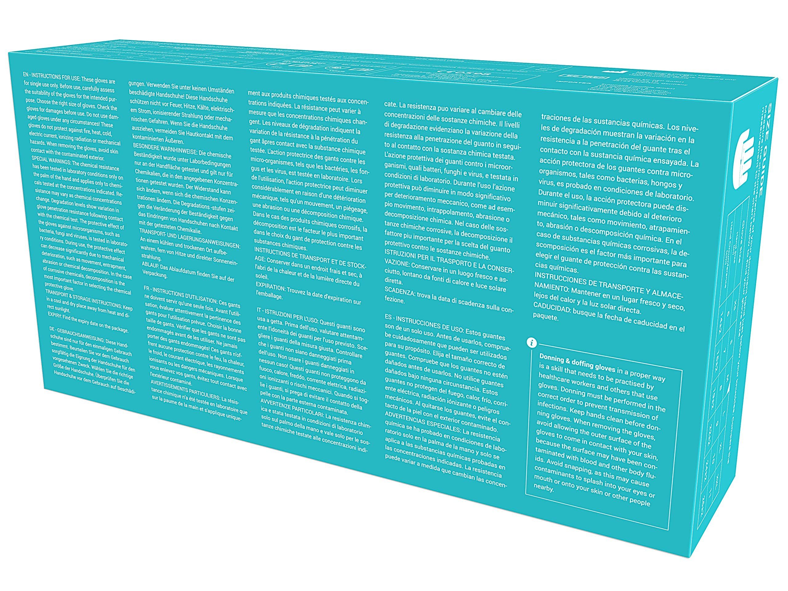 EUROPAPA Einweghandschuhe 1000x Nitrilhandschuhe Einweghandschuhe puderfrei (Untersuchungshandschuhe) EN455 EN374 latexfrei Einmalhandschuhe Handschuhe