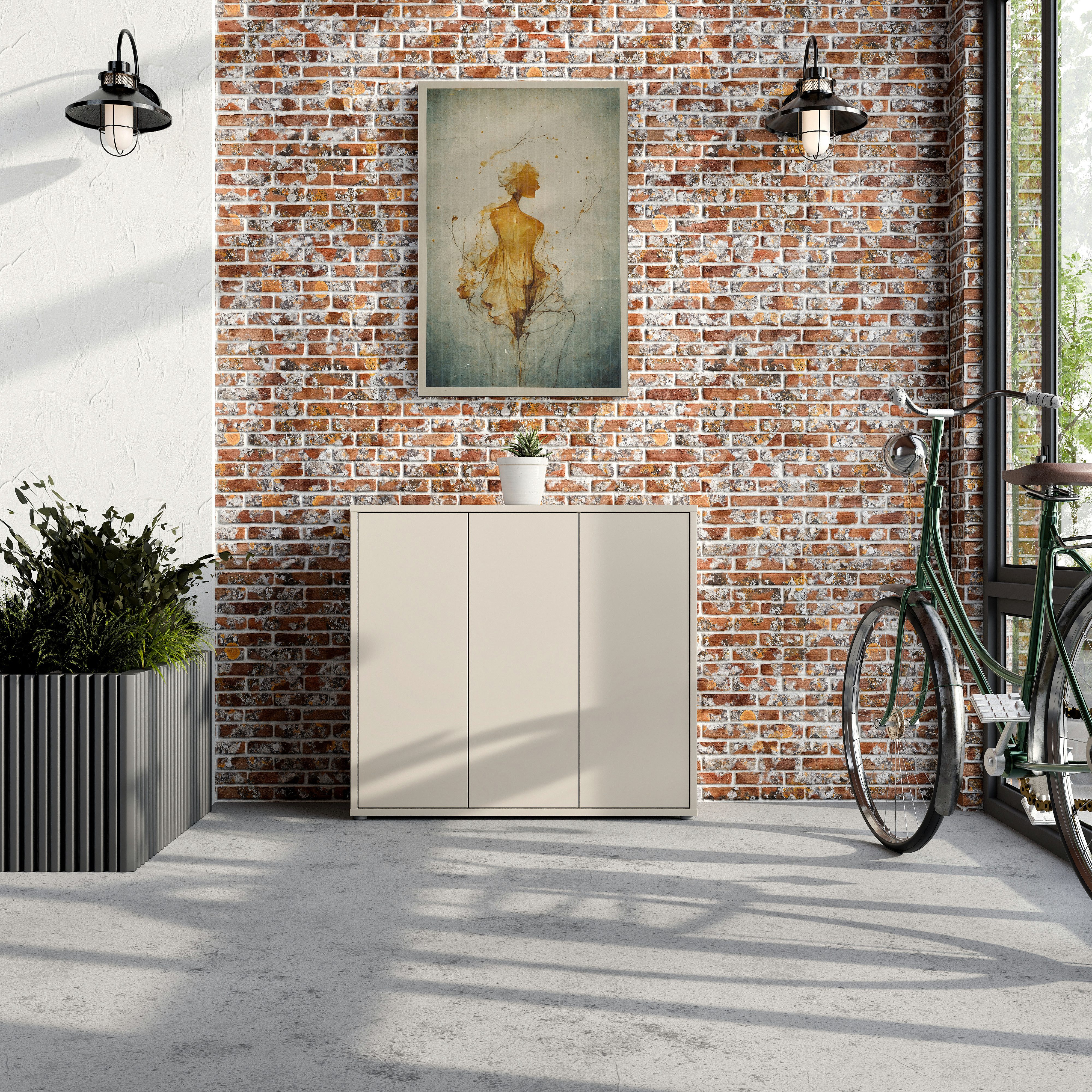 FORTE Schuhschrank Alice Springs (B/H/T 109,2/99,1/34,9 cm) Stauraumschrank günstig online kaufen