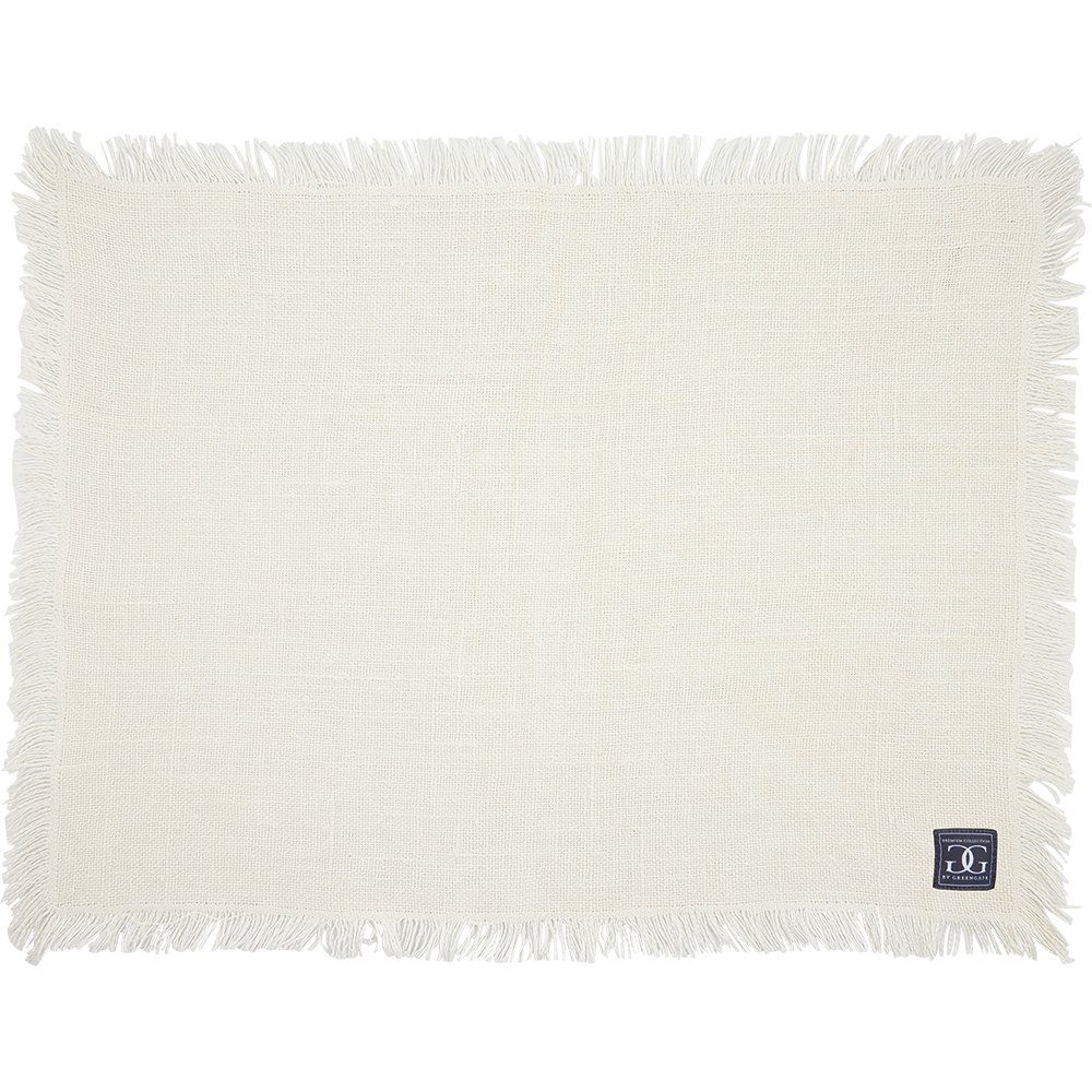 Platzset, Leinen Tischset off white 50x40cm, Greengate