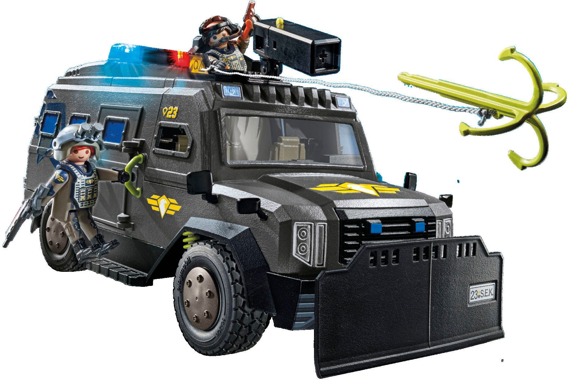 Playmobil® SWAT-Geländefahrzeug (71144), My Action Heroes Konstruktions-Spielset, (73 St), Made in Europe, mit Licht und Sound – Bild 4 von 5