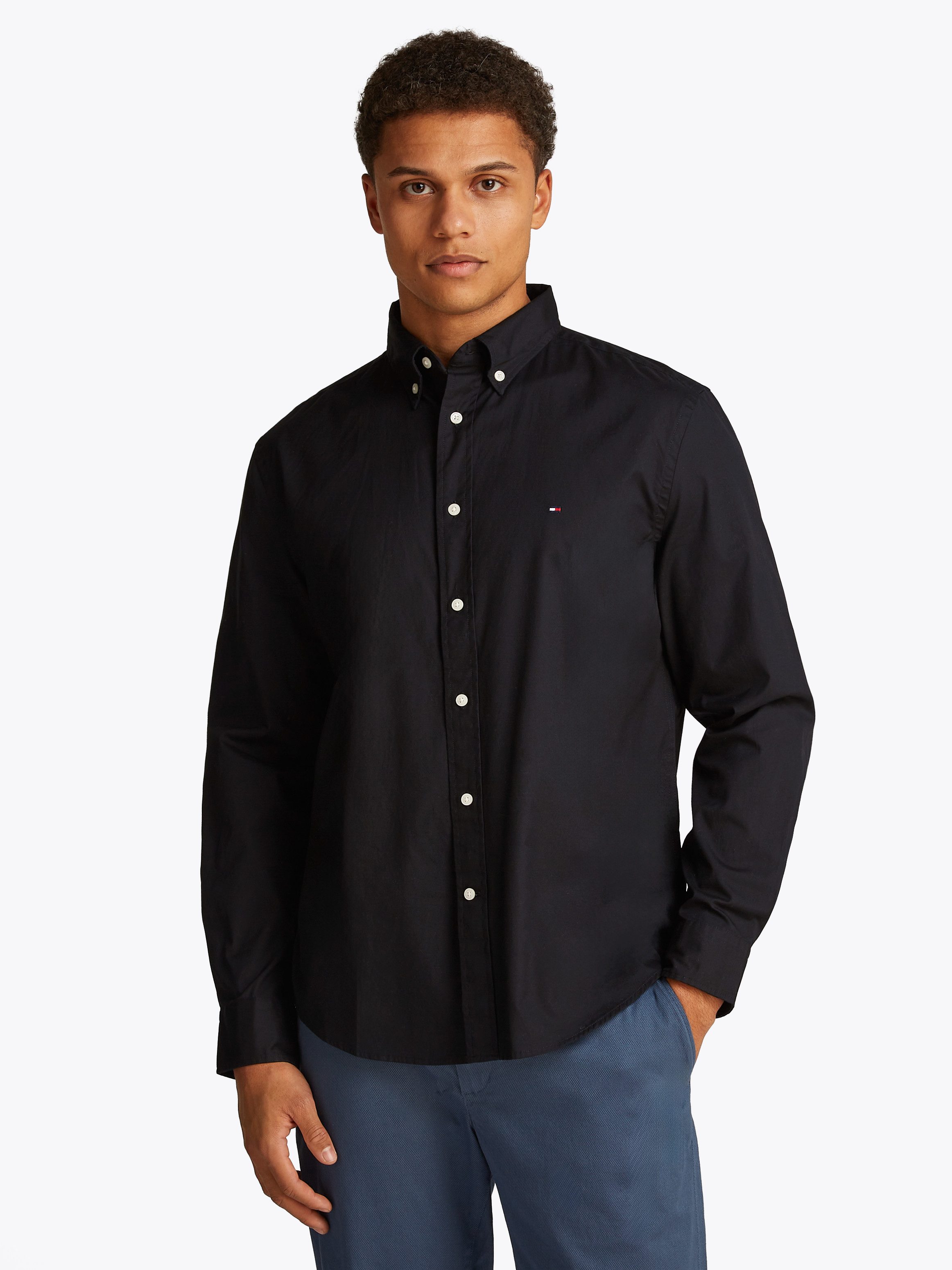 Tommy Hilfiger Langarmhemd CORE FLEX POPLIN SOLID RF SHIRT