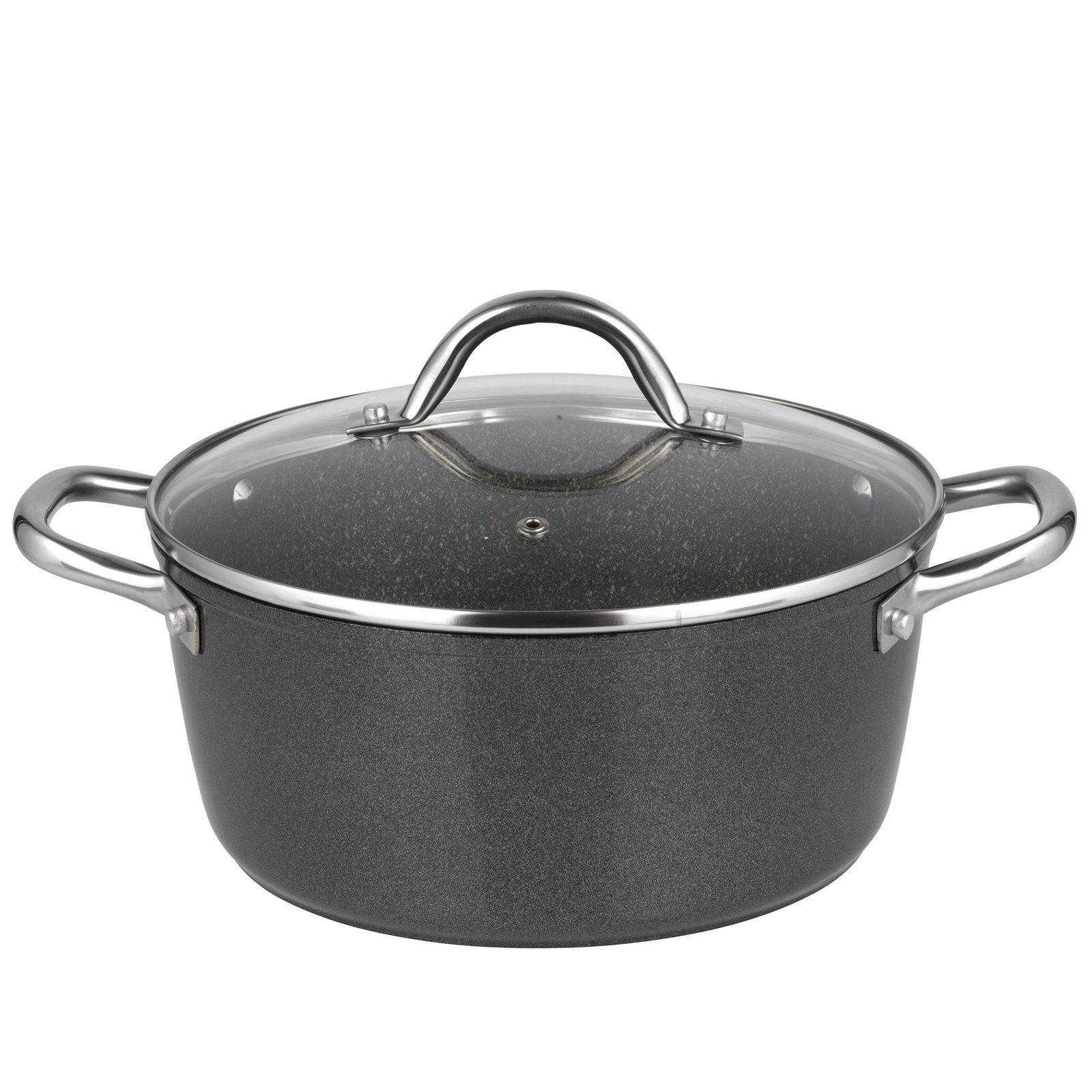 Michelino Fleischtopf Kochtopf mit Deckel Marie, Aluminium