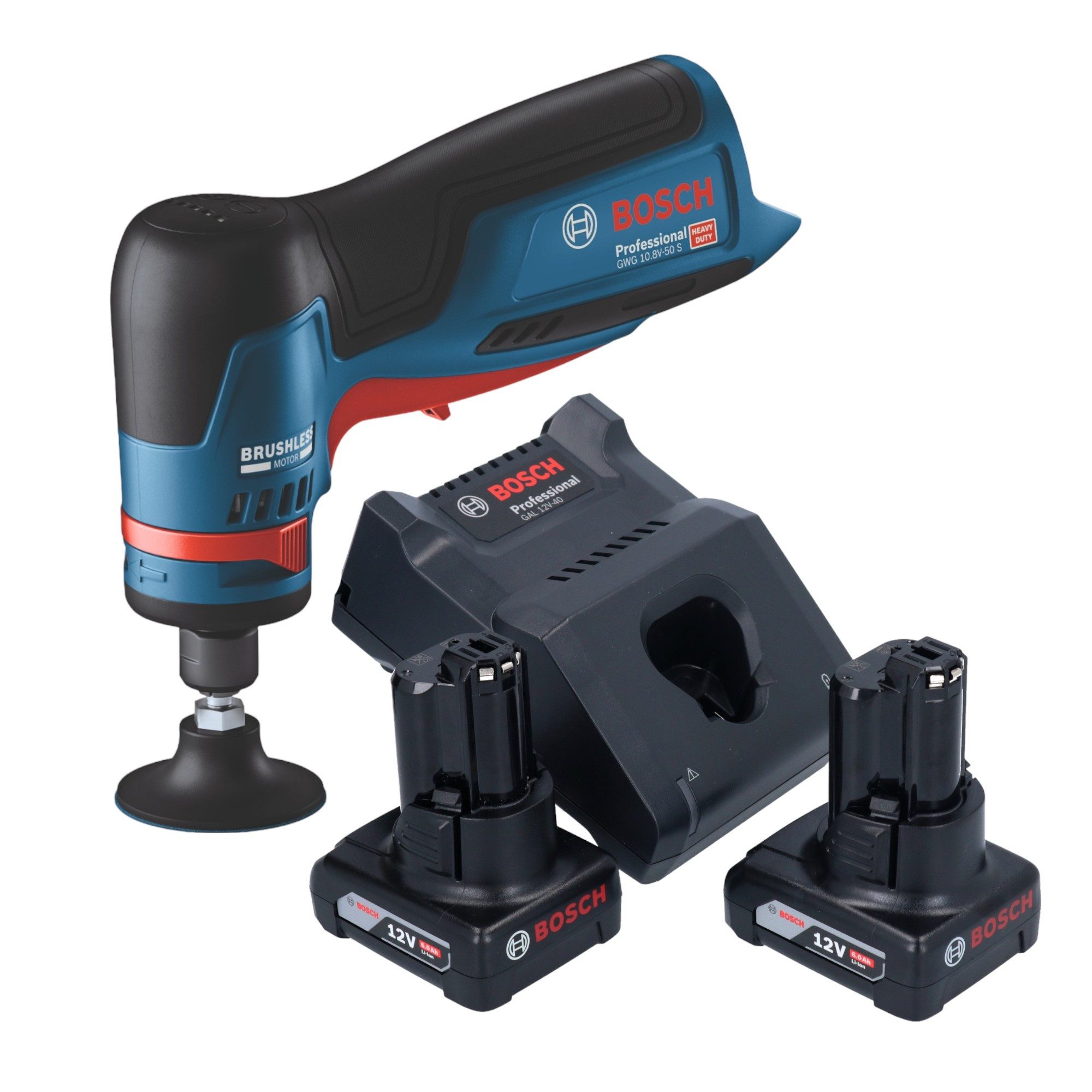 Bosch Professional Akku-Geradschleifer GWG 12V-50 S Professional Akku Geradschleifer 12 V 6 mm Brushless