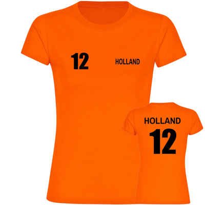 multifanshop T-Shirt Damen Holland - Trikot 12 - Frauen