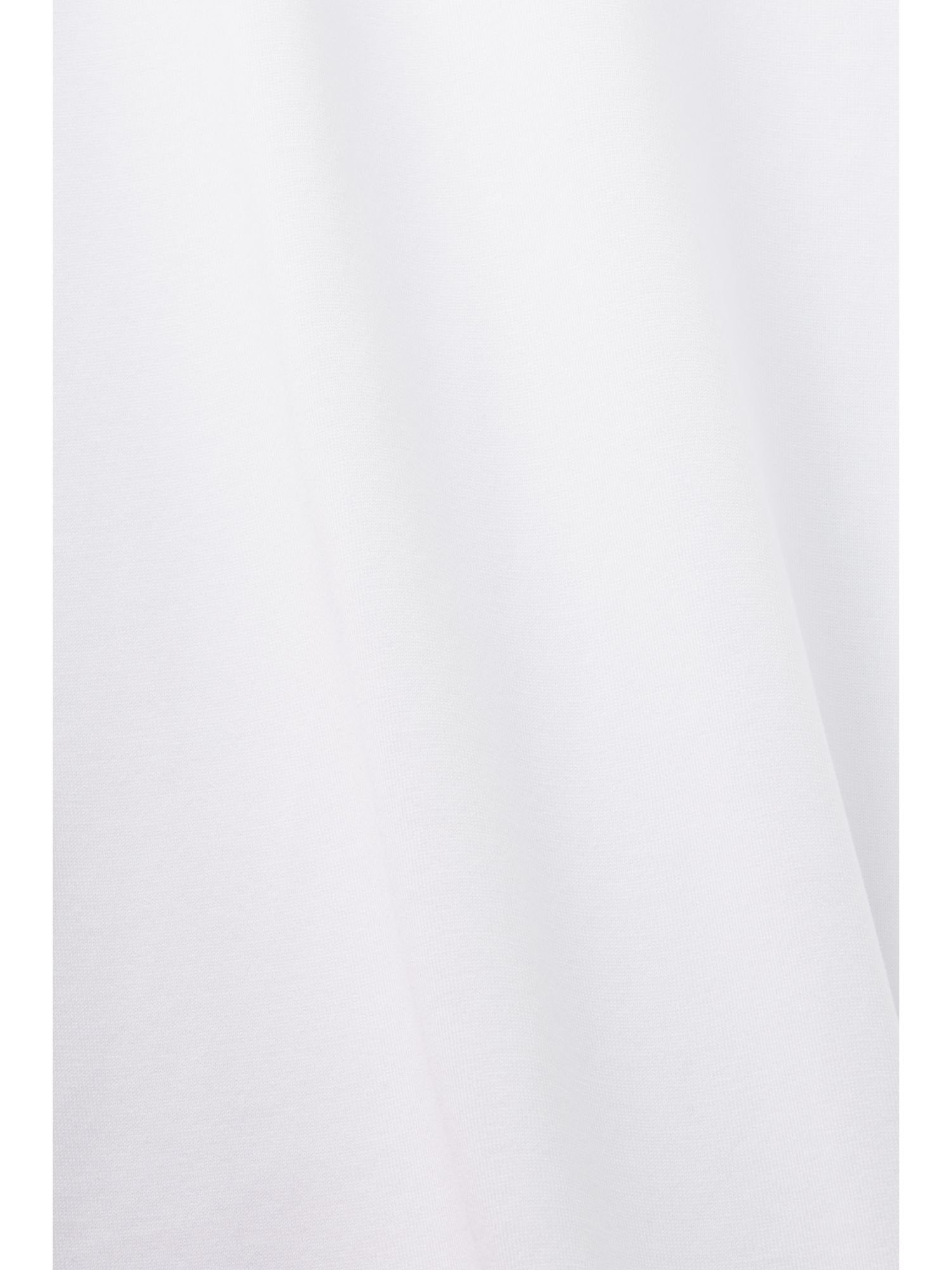 Baumwolle WHITE 100 % T-Shirt Jersey, (1-tlg) Rundhals-T-Shirt aus Esprit Collection