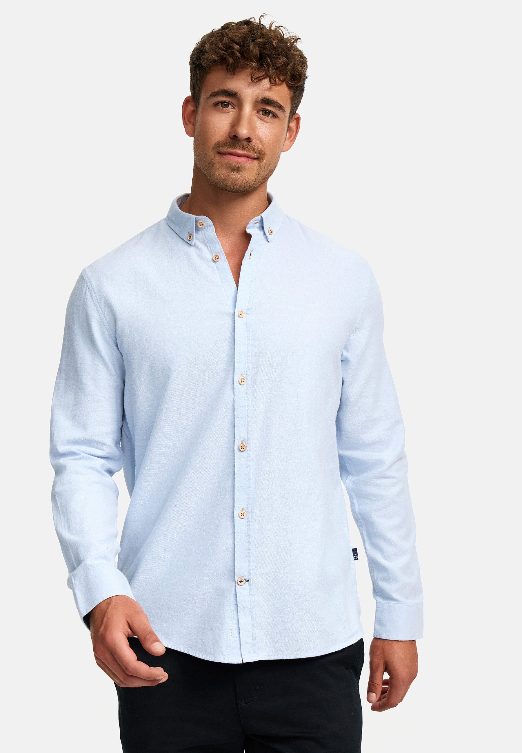 Kronstadt Langarmhemd Herren KSJohan Diego Herrenhemd Langarm aus 100% Baum günstig online kaufen