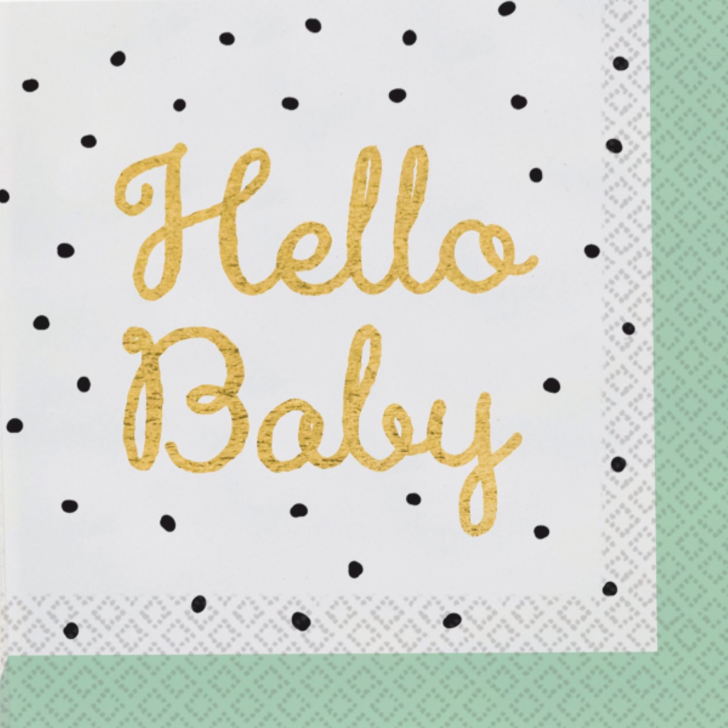 Amscan Hängedekoration 'Hello Baby' Servietten, 20Stk./33x33cm günstig online kaufen