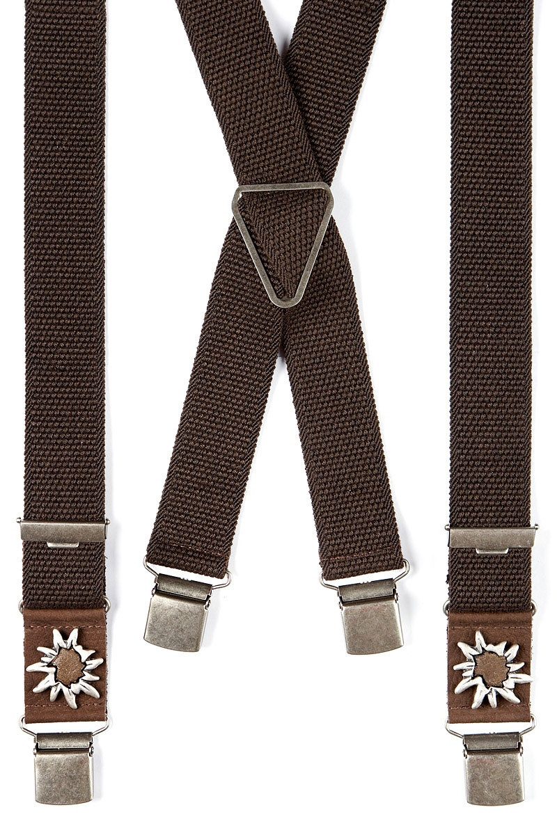 Luise Steiner Trachtenlederhose Trachten Hosenträger - ALPIN - braun
