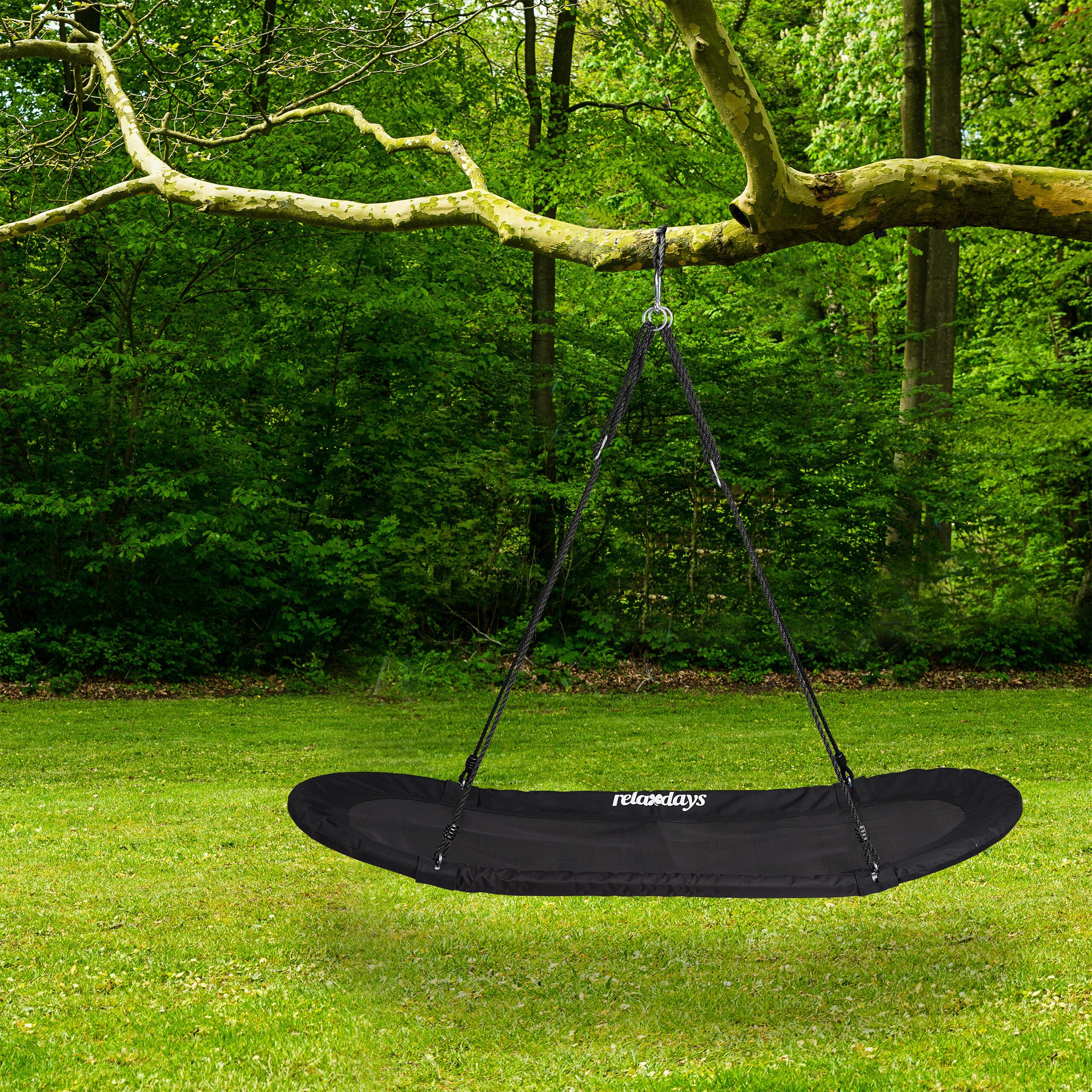 relaxdays Nestschaukel XXL schwarz günstig online kaufen