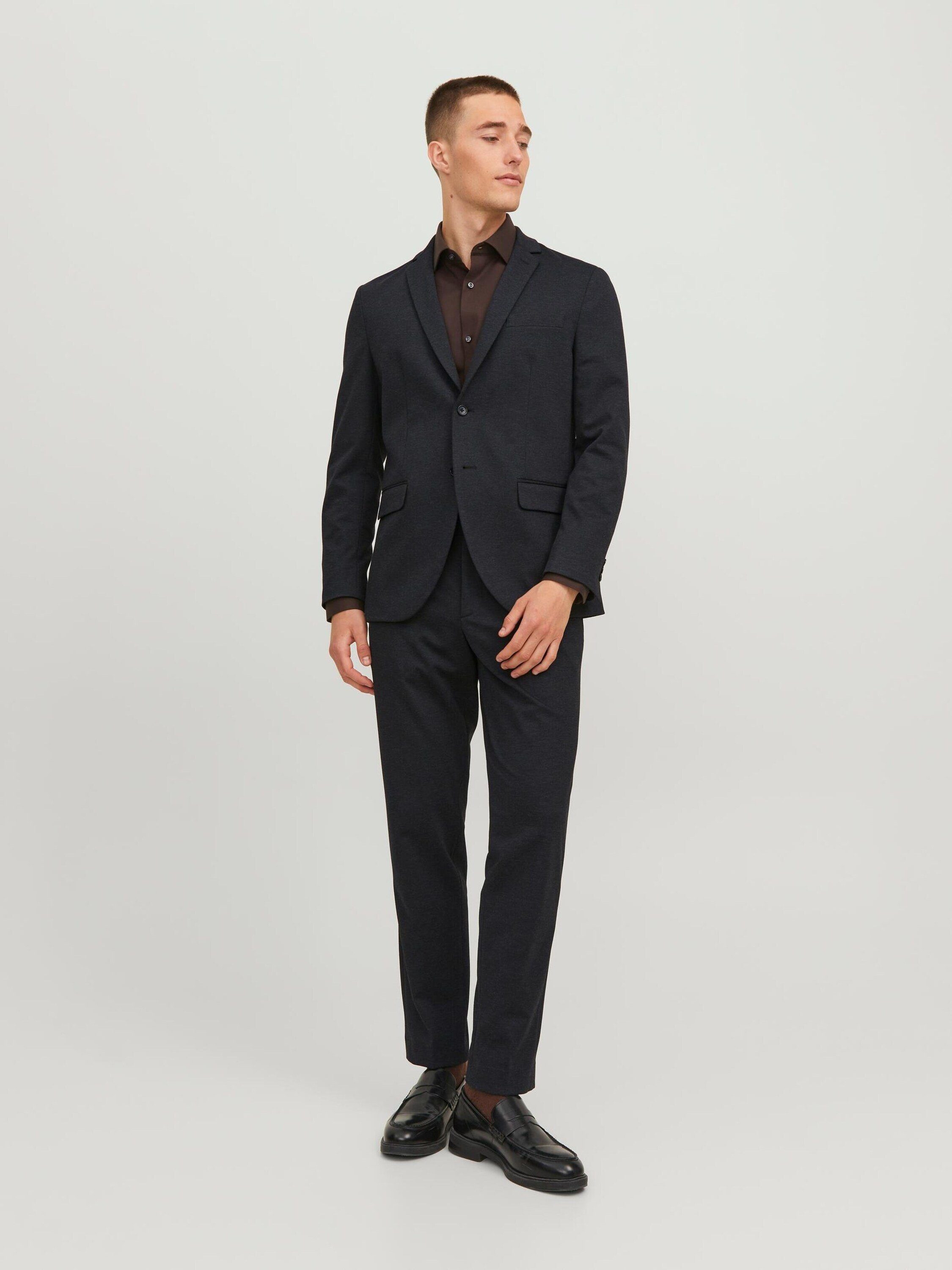 PJ PAUL JONES Heren Regular Fit Britse Blazer 2 Knoppen Modern Zakelijk Blazer Jacket, Zwart, L