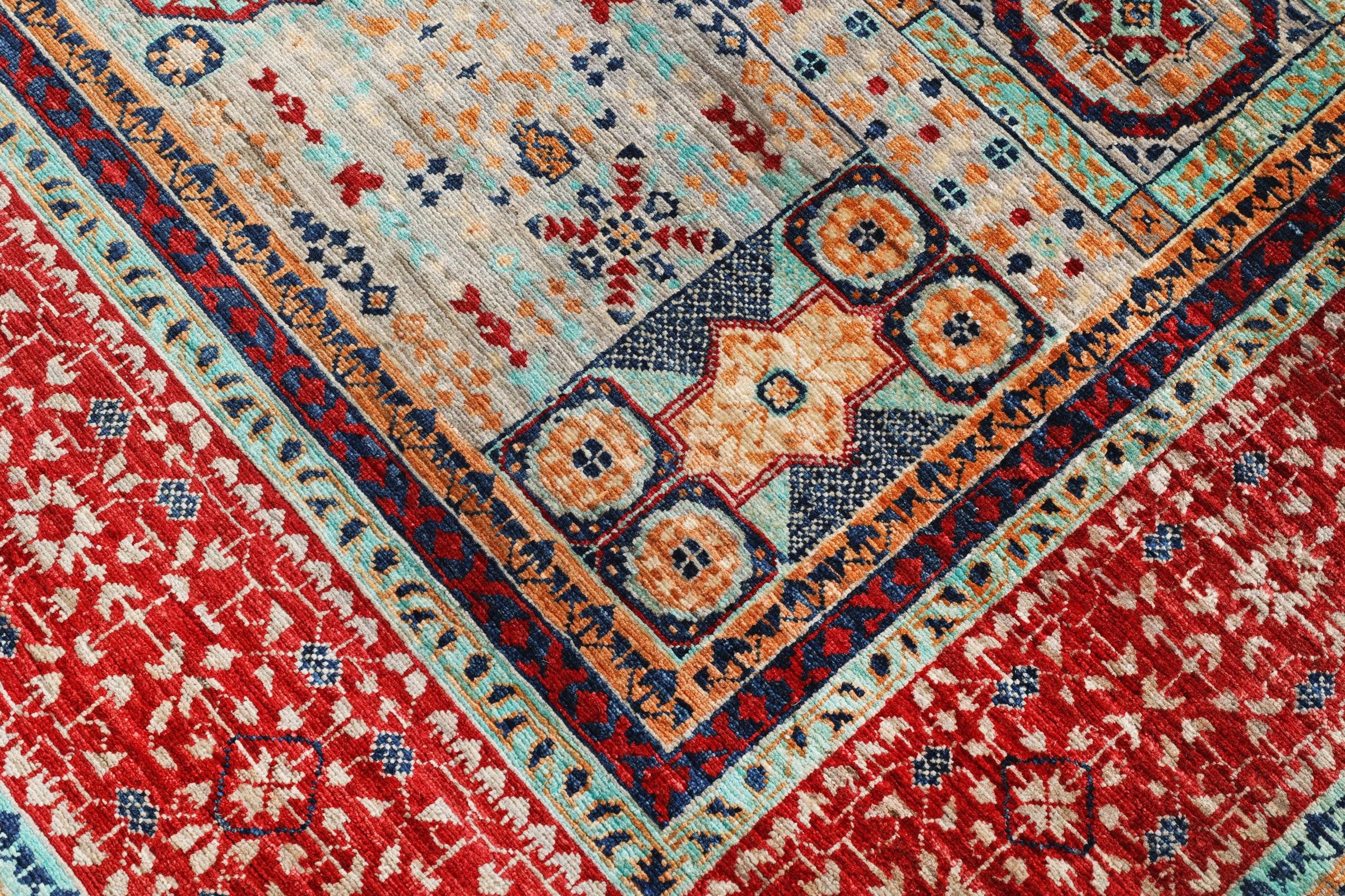 Nain Trading Orientteppich Mamluk 178x246 Handgeknüpfter Orientteppich, rechteckig, Höhe: 10 mm