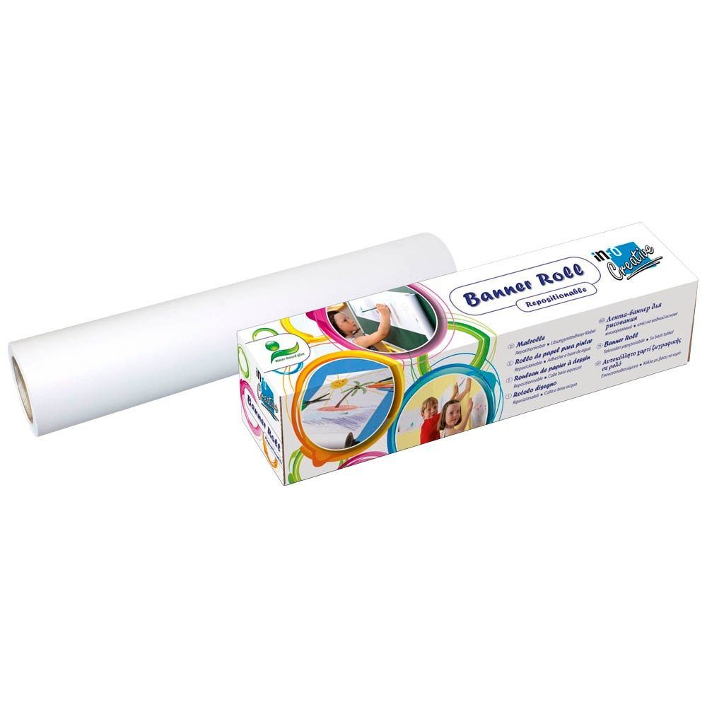 inFO Notizblock inFO 8711-08 Malrolle BLANCO 80 g/qm, 30,0 cm x 12,2 m