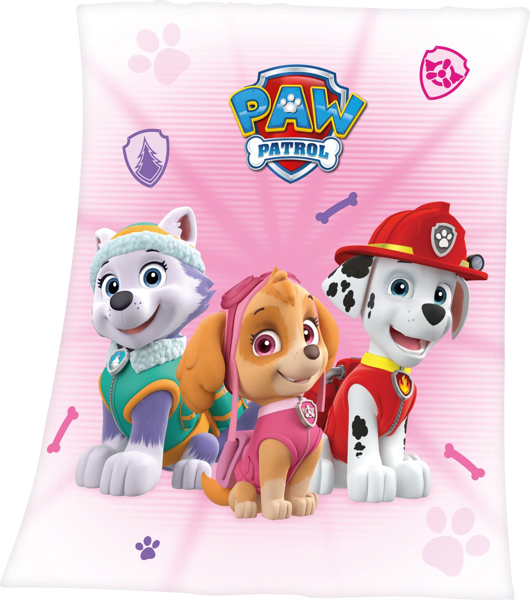 Kinderdecke Kinderdecke "Paw Patrol", Herding, Microfaser günstig online kaufen