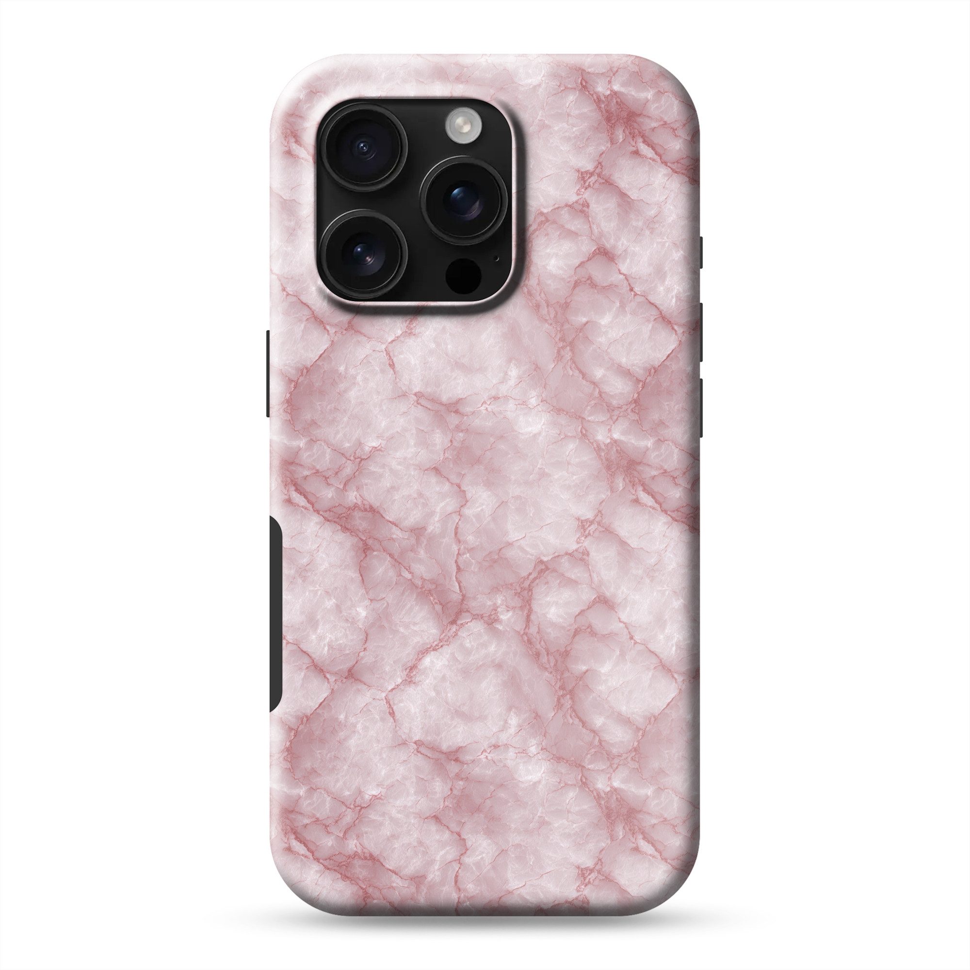 OnlyWow Handyhülle Magsafe für Apple iPhone 16 Pro Rosa - Quarzmarmor - Adern, Handy Case, Hardcase, Stoßfest, Bumper Case