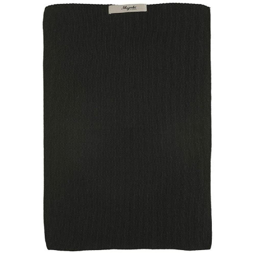 Ib Laursen Badetücher Ib Laursen Geschirrtuch Mynte Gestrickt Pure Black