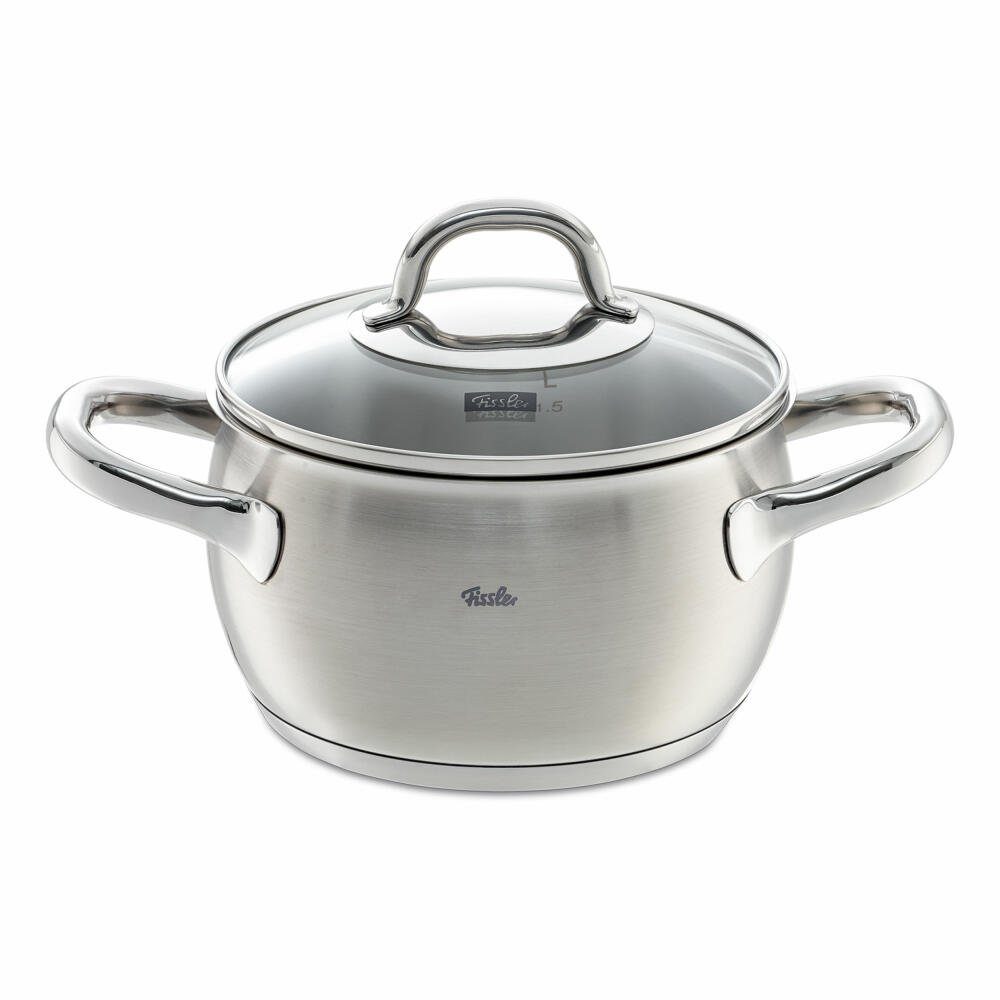 valea 16 Edelstahl Mit cm, Kochtopf interner Messskala (Liter) Fissler 18/10,