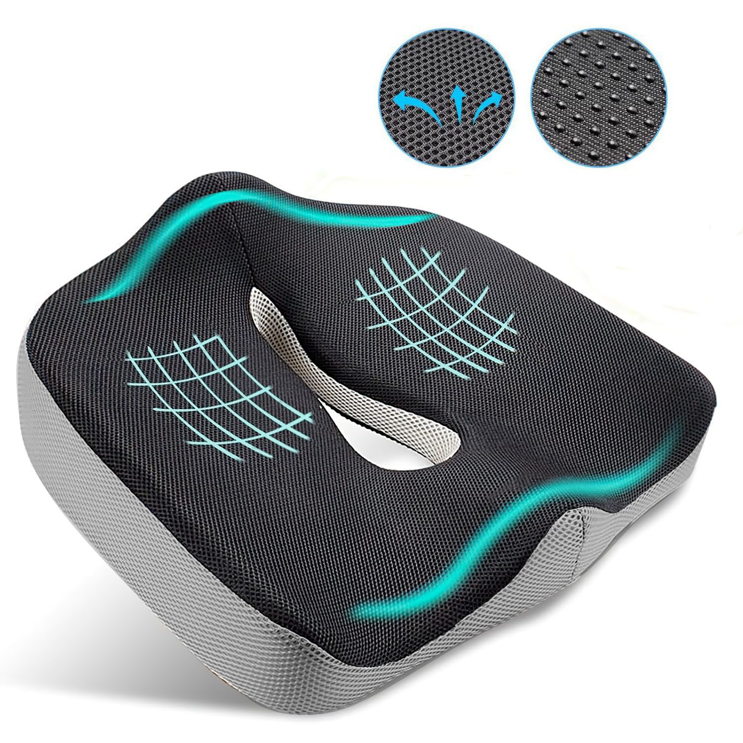 HEYHIPPO Sitzkissen Memory Foam Bürostuhlkissen Verdicktes ergonomisches Si günstig online kaufen