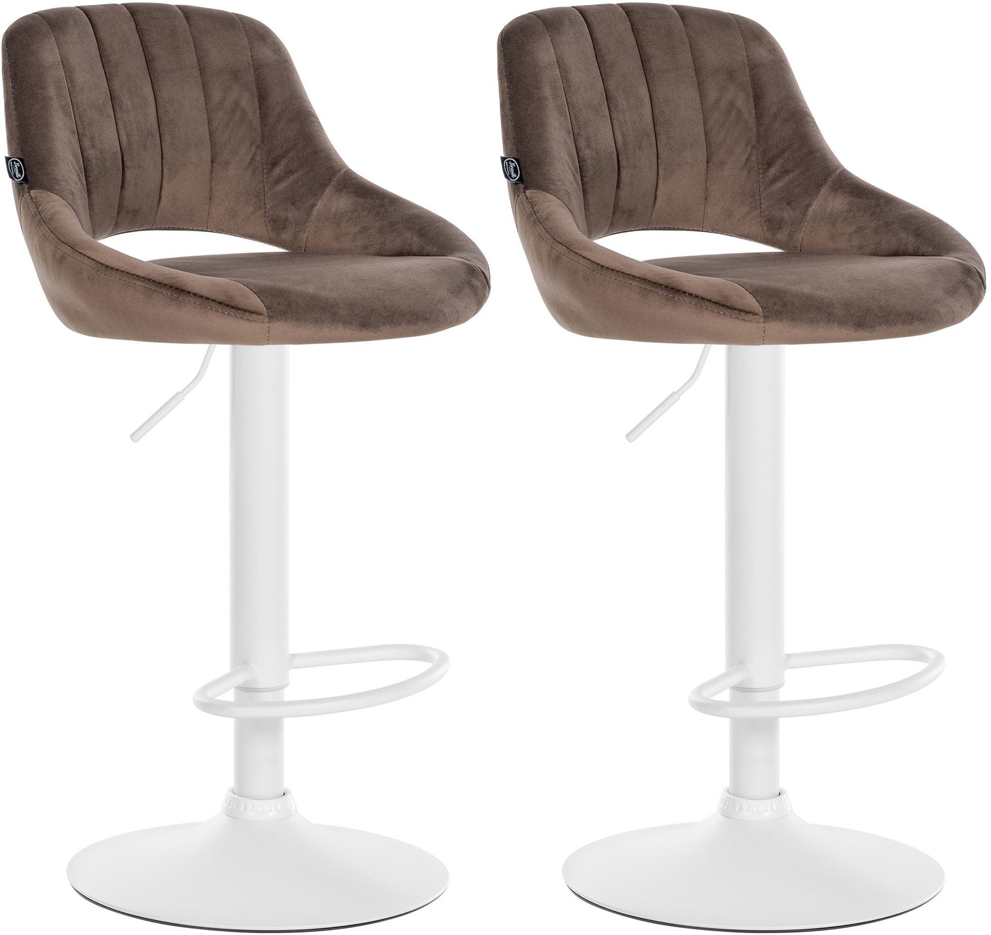 CLP Barhocker Milet Samt (2er Set, günstig online kaufen