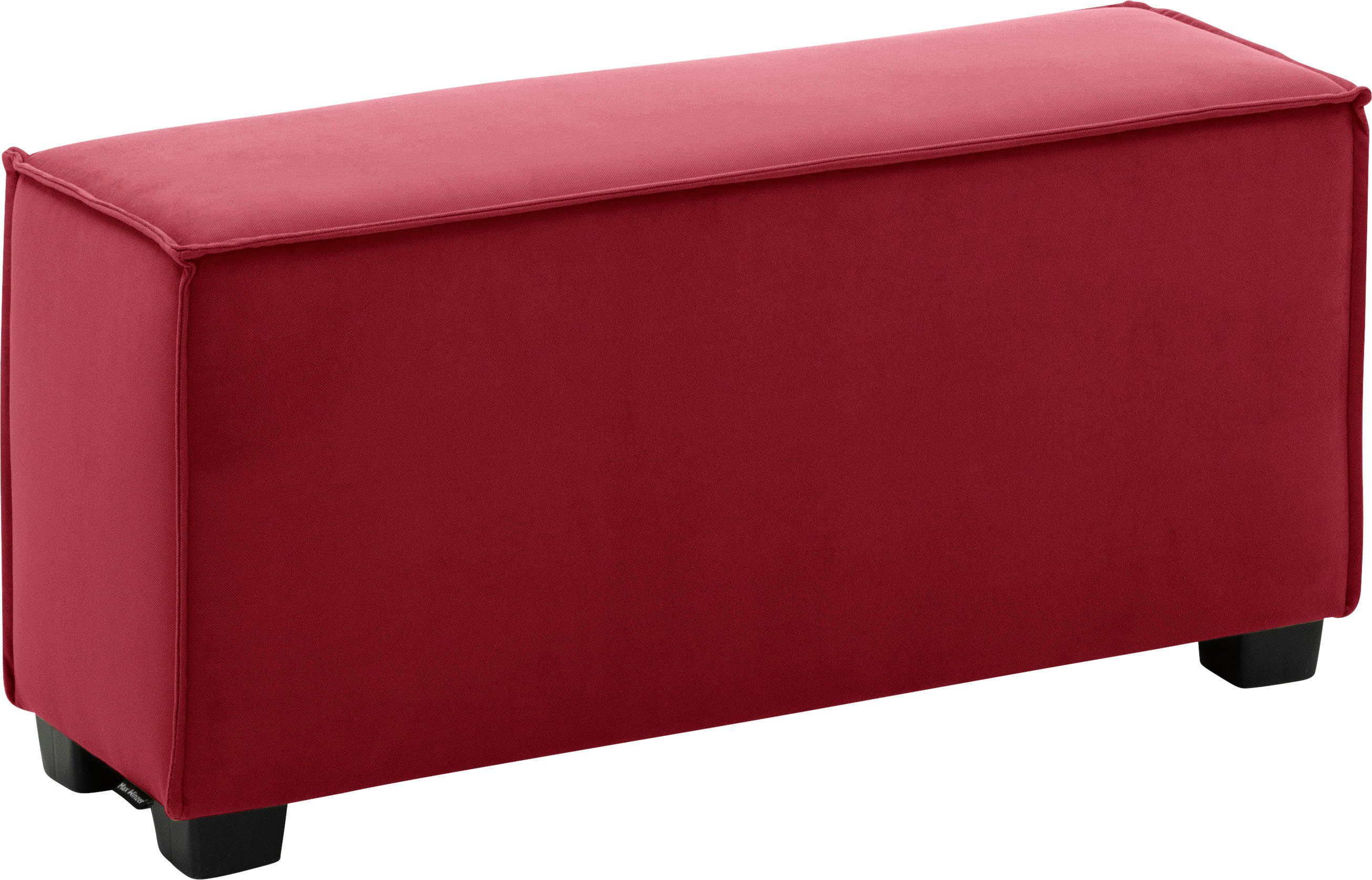 Max Winzer® Sofaelement MOVE, Einzelelement 90/30/42 cm, individuell kombinierbar rot