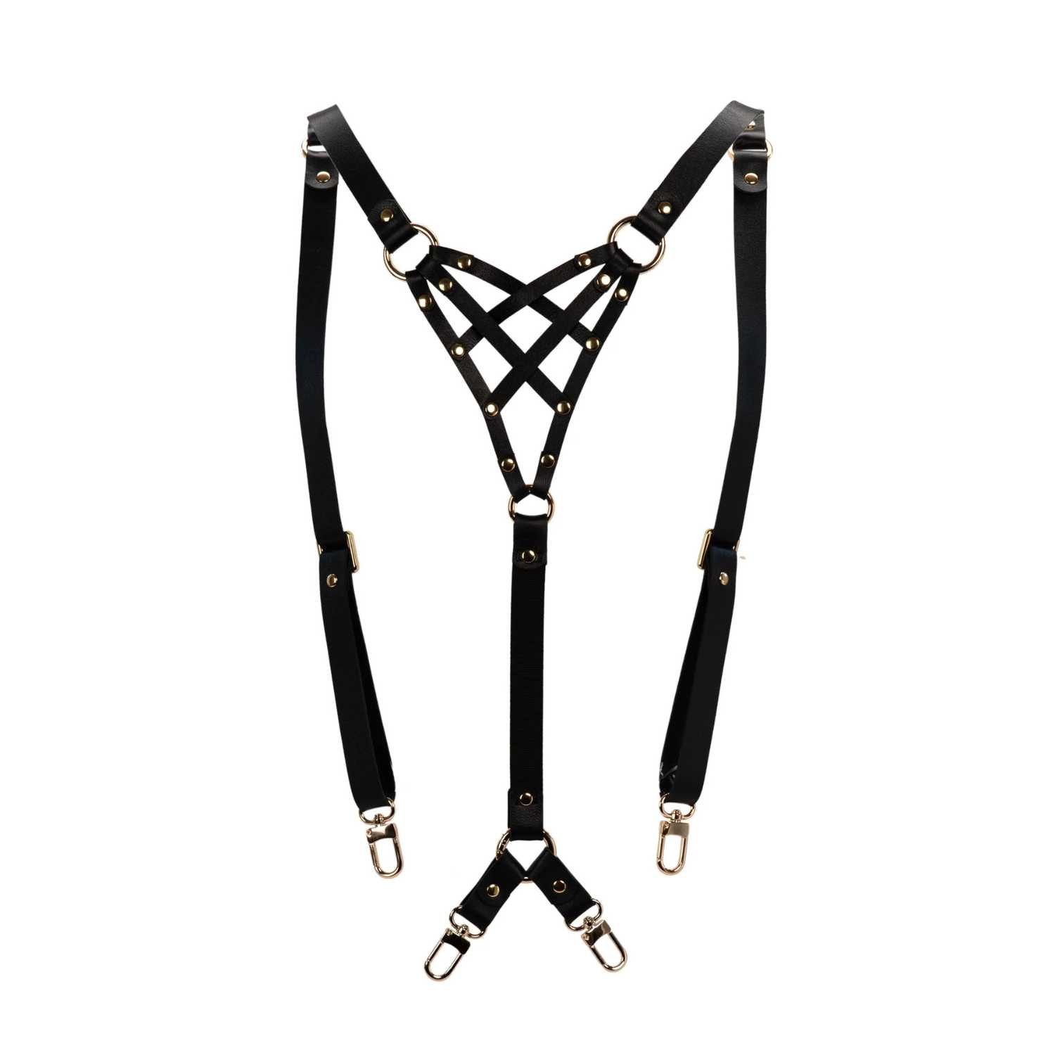 Asche & Gold Hosenträger Clément Leder Hosenträger aus feinstem Leder