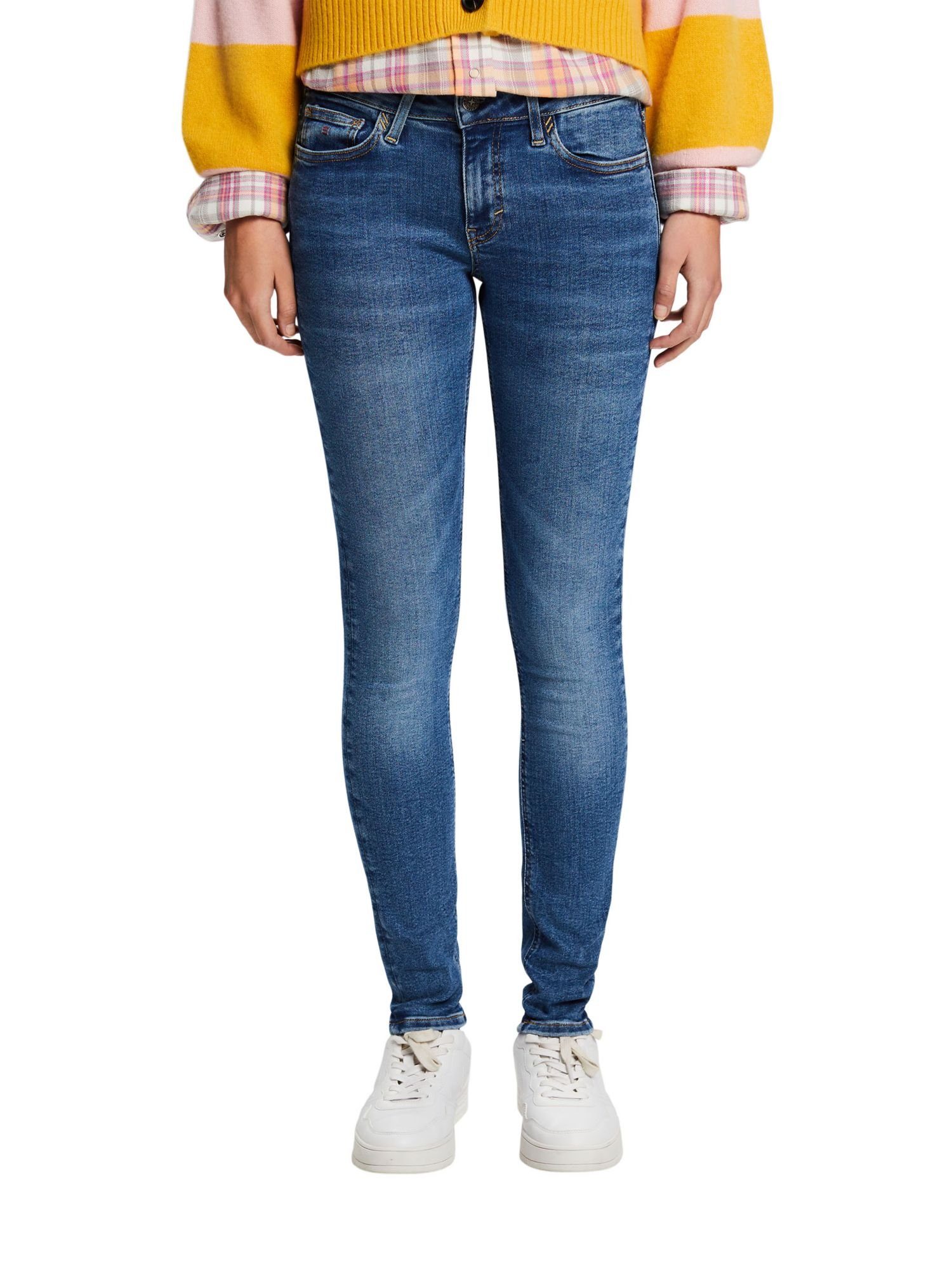 Bundhöhe mit Skinny-fit-Jeans Esprit Skinny mittlerer Jeans