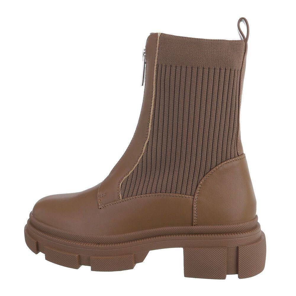 Ital-Design Damen Biker Plateaustiefelette (77073274) Blockabsatz günstig online kaufen