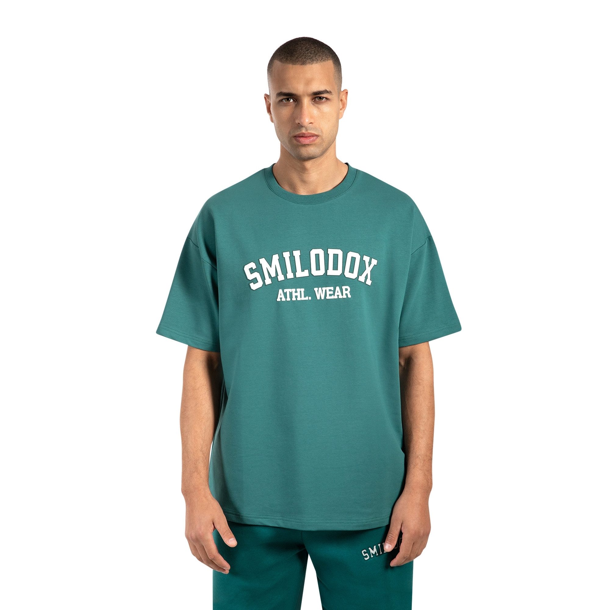 Smilodox T-Shirt Kayson, Locker geschnittenes Oversize Shirt mit Retro Fron günstig online kaufen