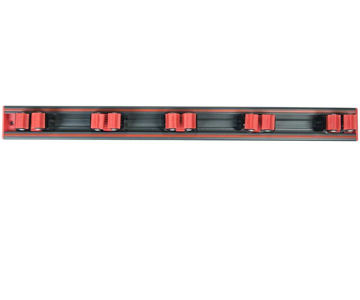 Gartengerätehalter Geräteleiste 50cm für Gartengeräte mit 5 Klemmhalter bis 35mm Ø