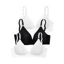 petite fleur by Lascana Bralette-BH, BH ohne Bügel, Triangel-BH, Baumwoll-BH, Soft-BH (Packung, 3 Stück) bequemer BH, im 3er Pack