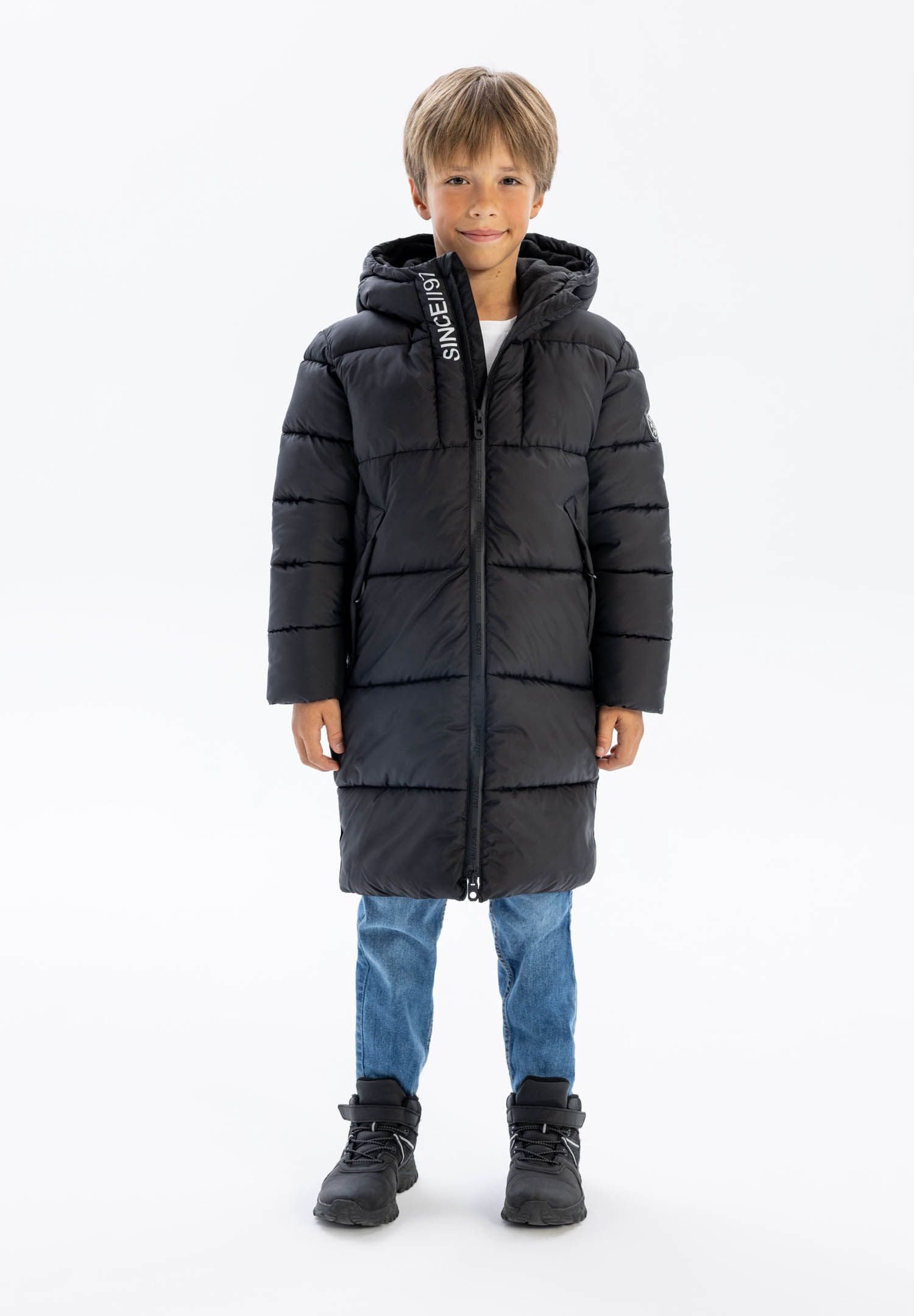 MINOTI Winterjacke Lange Jacke mit Fleece-Futter günstig online kaufen