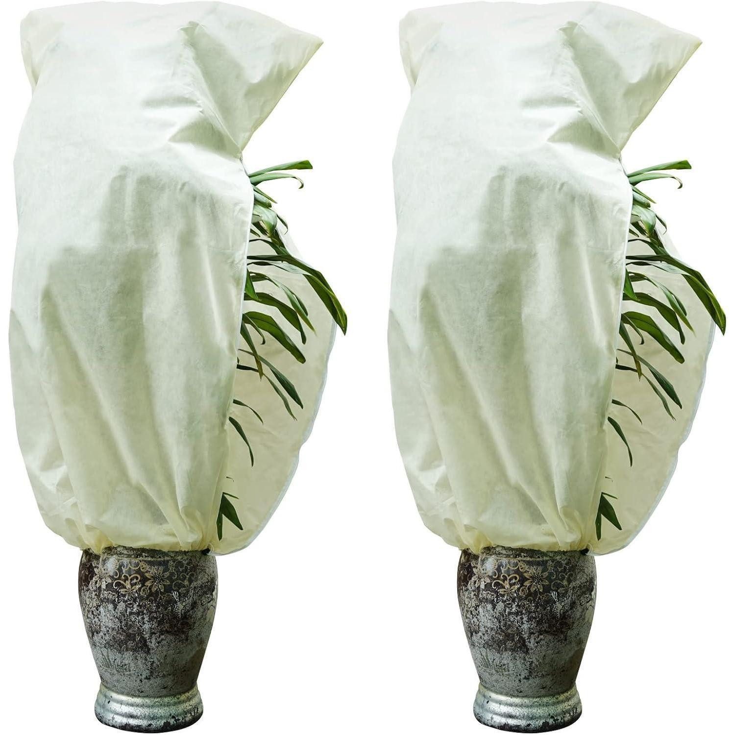 Abdeckhaube Winterschutzhaube Pflanzen Zugband Frostschutz 50g 120cm x 180cm 2pcs