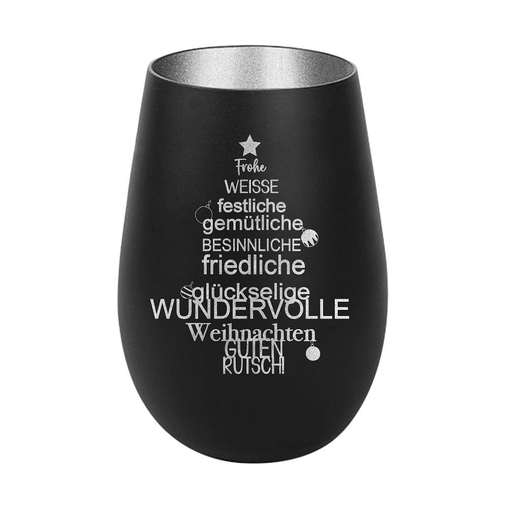 Der Porzellan-Laden Windlicht Windlicht Frohe Weihnachten Spruch