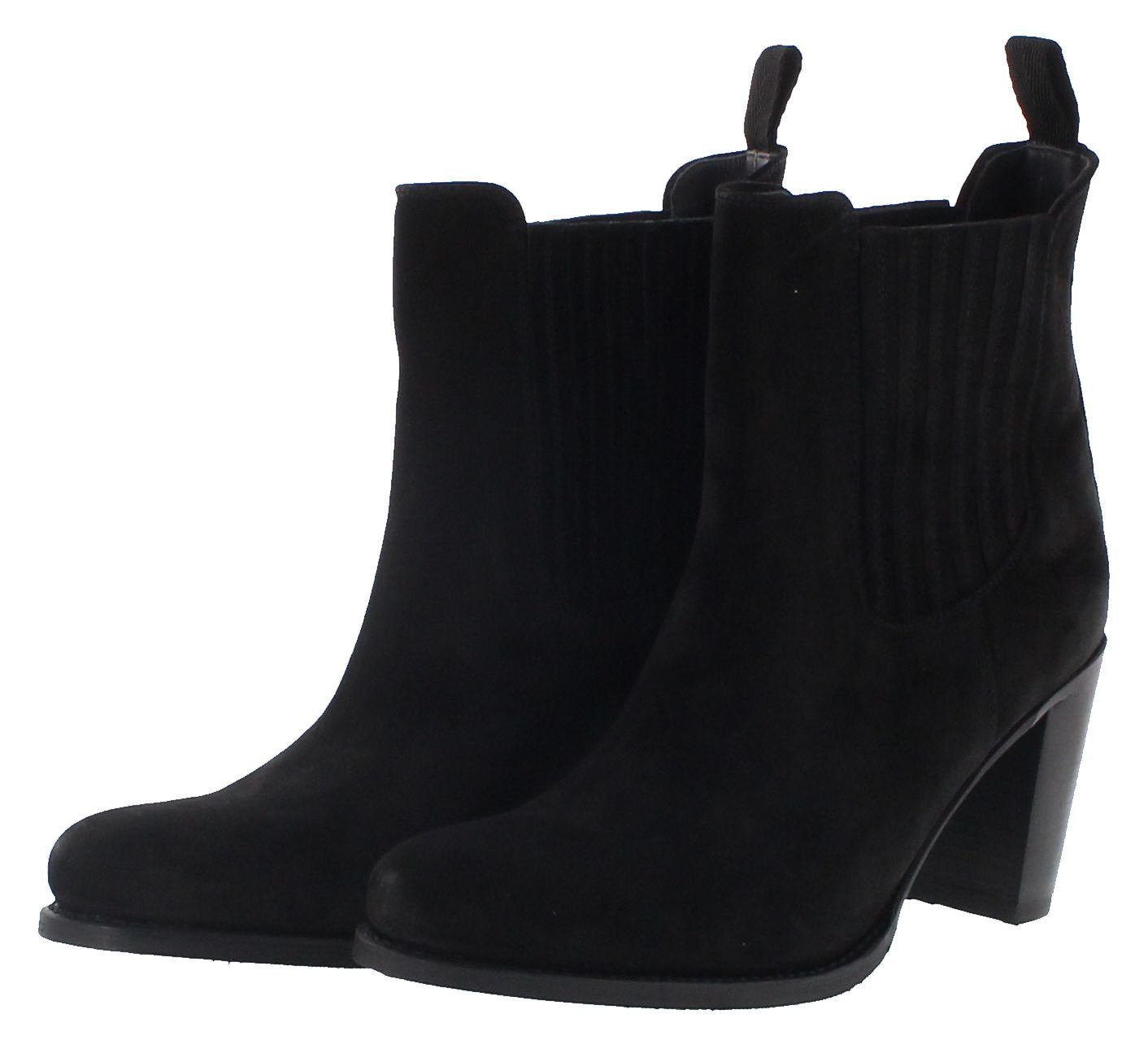 Sendra Boots GUATEQUE 15978 Schwarz Stiefelette Rahmnegneähte Damen Stiefelette