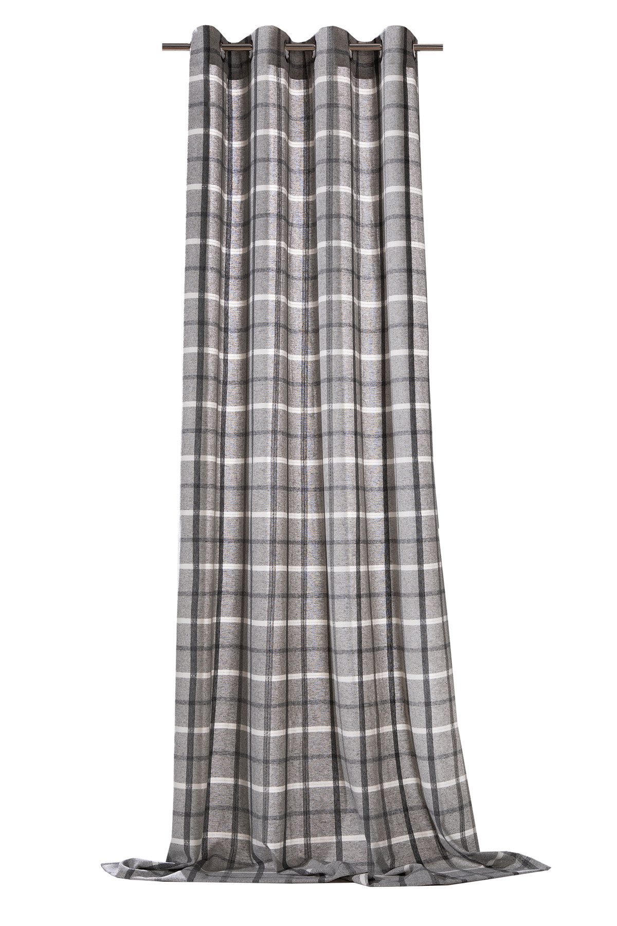 heimtexland Vorhang Dekoschal Wolle Tartan Karo Ösenschal Deko Gardine (1 S günstig online kaufen