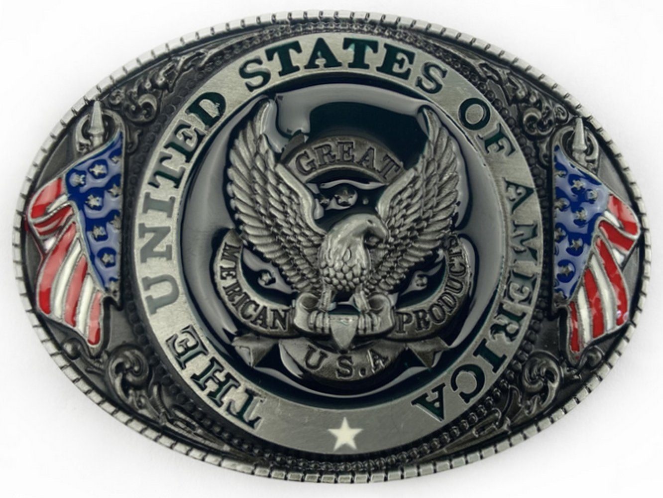 Wechselschnalle Wappen Amerika US Ware Buckle Gürtelschnalle aller Welt aus Gürtelschließe Adler