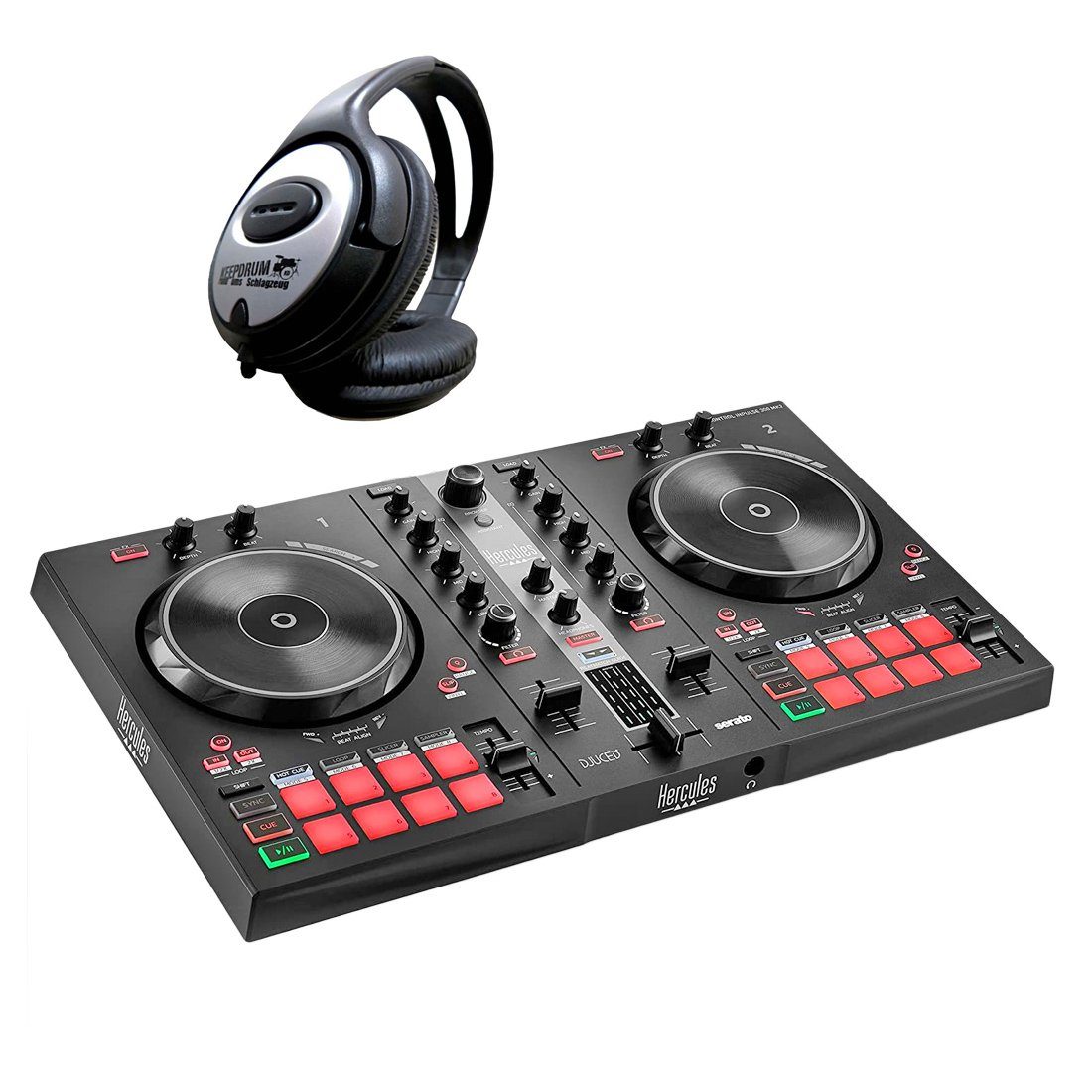 DJ Controller Hercules DJ Control Inpulse 300 MK2 mit Kopfhörer