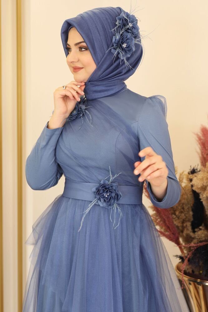 Modavitrini Tüllkleid Damen Abendkleid Abiye Abaya günstig online kaufen