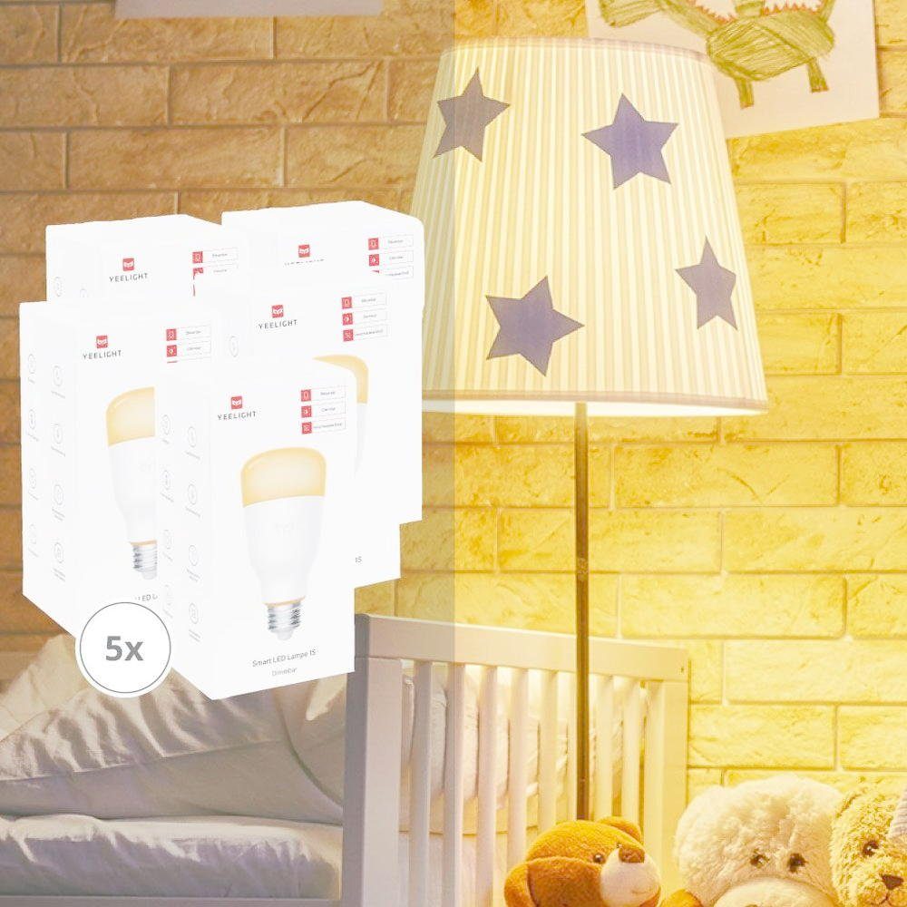 yeelight LED-Leuchtmittel Smartes LED Leuchtmittel 5er Set S1 8,5W ...