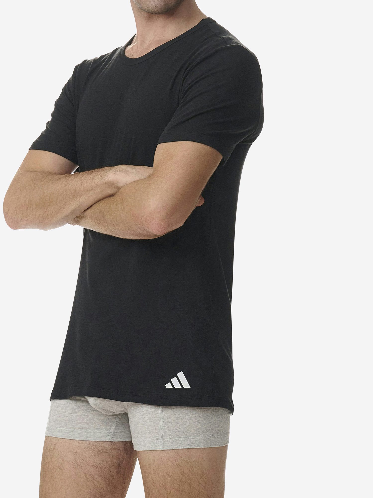 adidas Sportswear T-Shirt Active Core Cotton (4-tlg) unterziehshirt unterhemd kurzarm