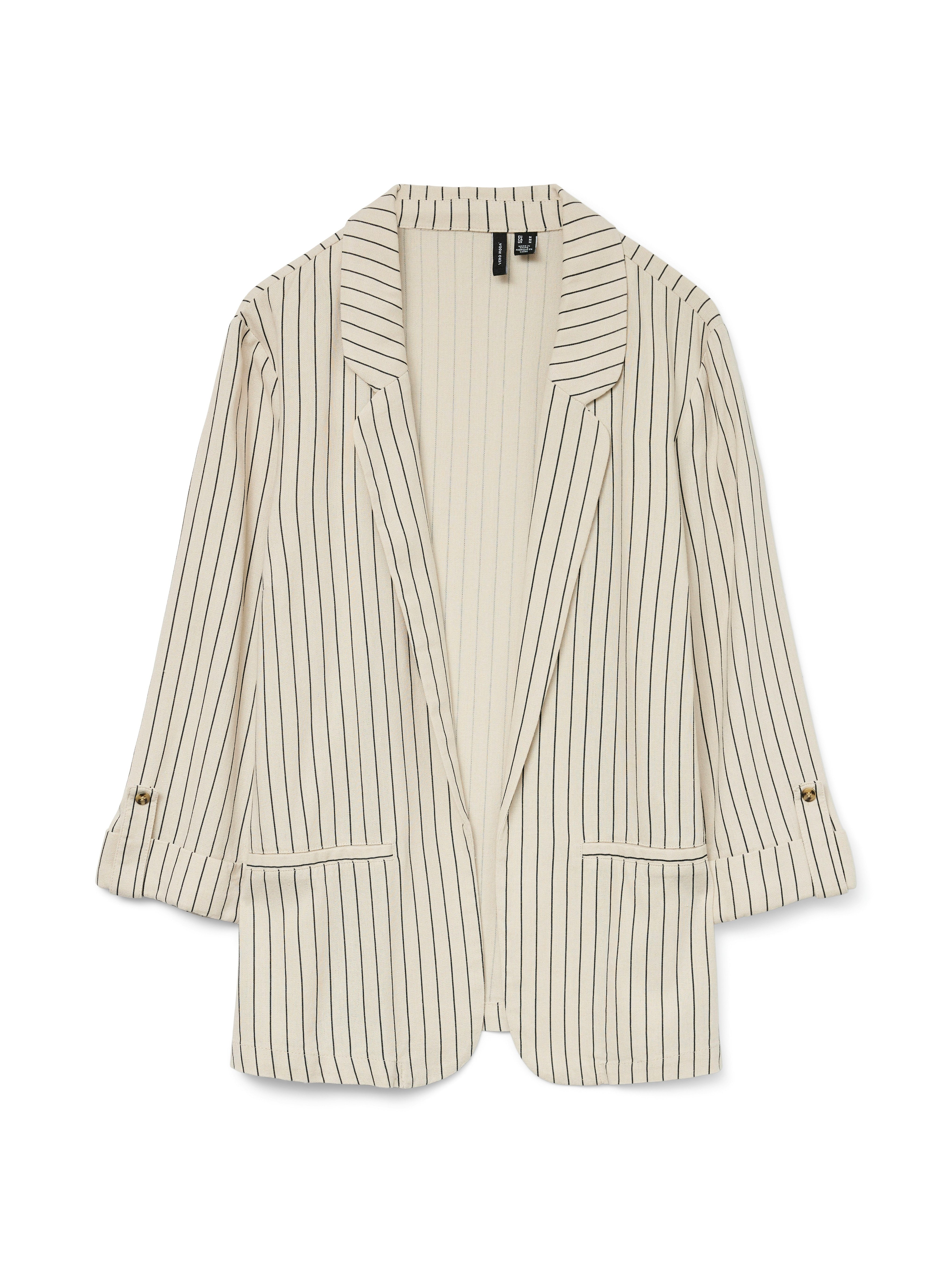 Vero Moda Kurzblazer VMJESMILO 3/4 LOOSE BLAZER WVN NOOS mit Leinen – Bild 4 von 5
