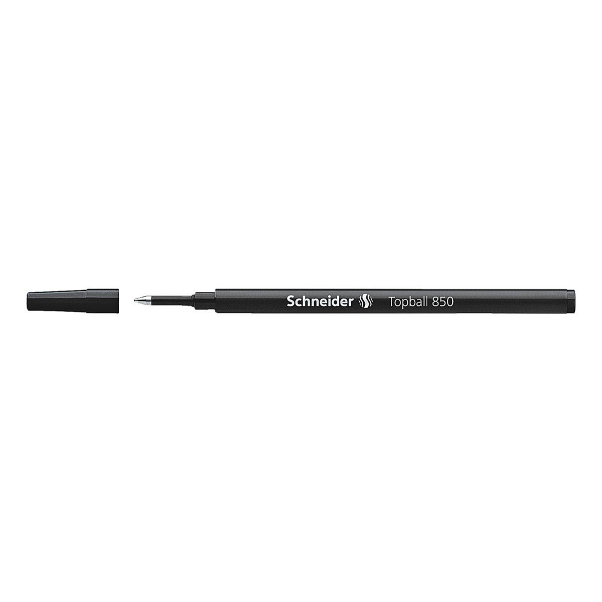 Schneider Tintenroller Topball 850, Mine mit Edelstahl-Konusspitze, Strichstärke: 0,5 mm (M) schwarz