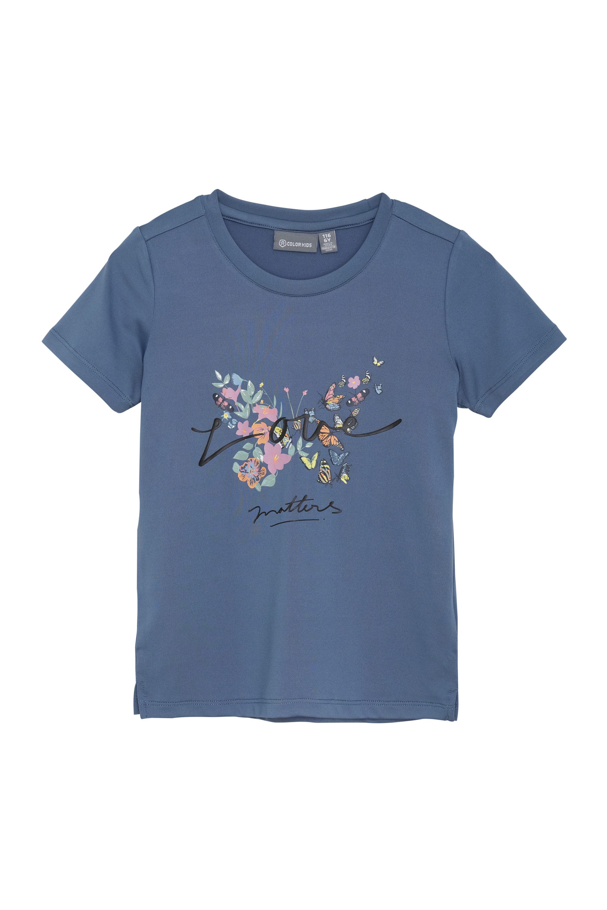 COLOR KIDS T-Shirt COT-shirt W. Print -S/S, Girl Kids T-Shirt mit Quick Dry Funtkion