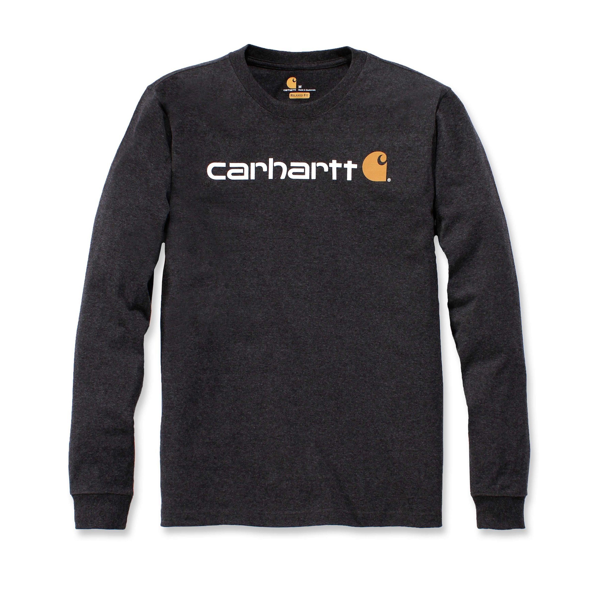 Langarmshirt Carhartt carbon Herren Langarmshirt Carhartt Workwear Signature Graphic heather Adult