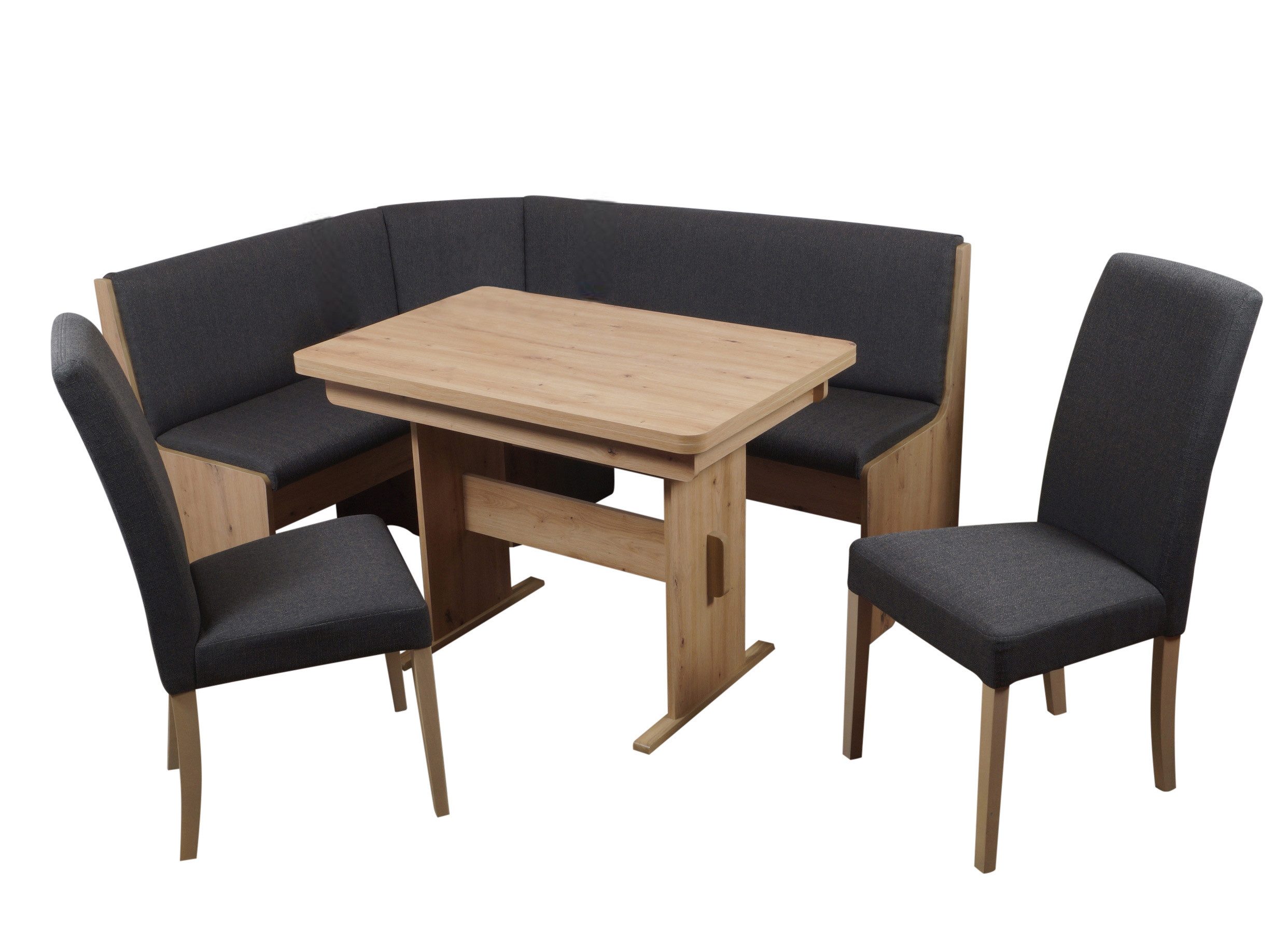 Stolebaenk Eckbankgruppe Duisburg Artisan PE/MADUAR Artemis, (Eckbankgruppe, Eckbank mit 2 x Stühlen und 1 x Tisch)