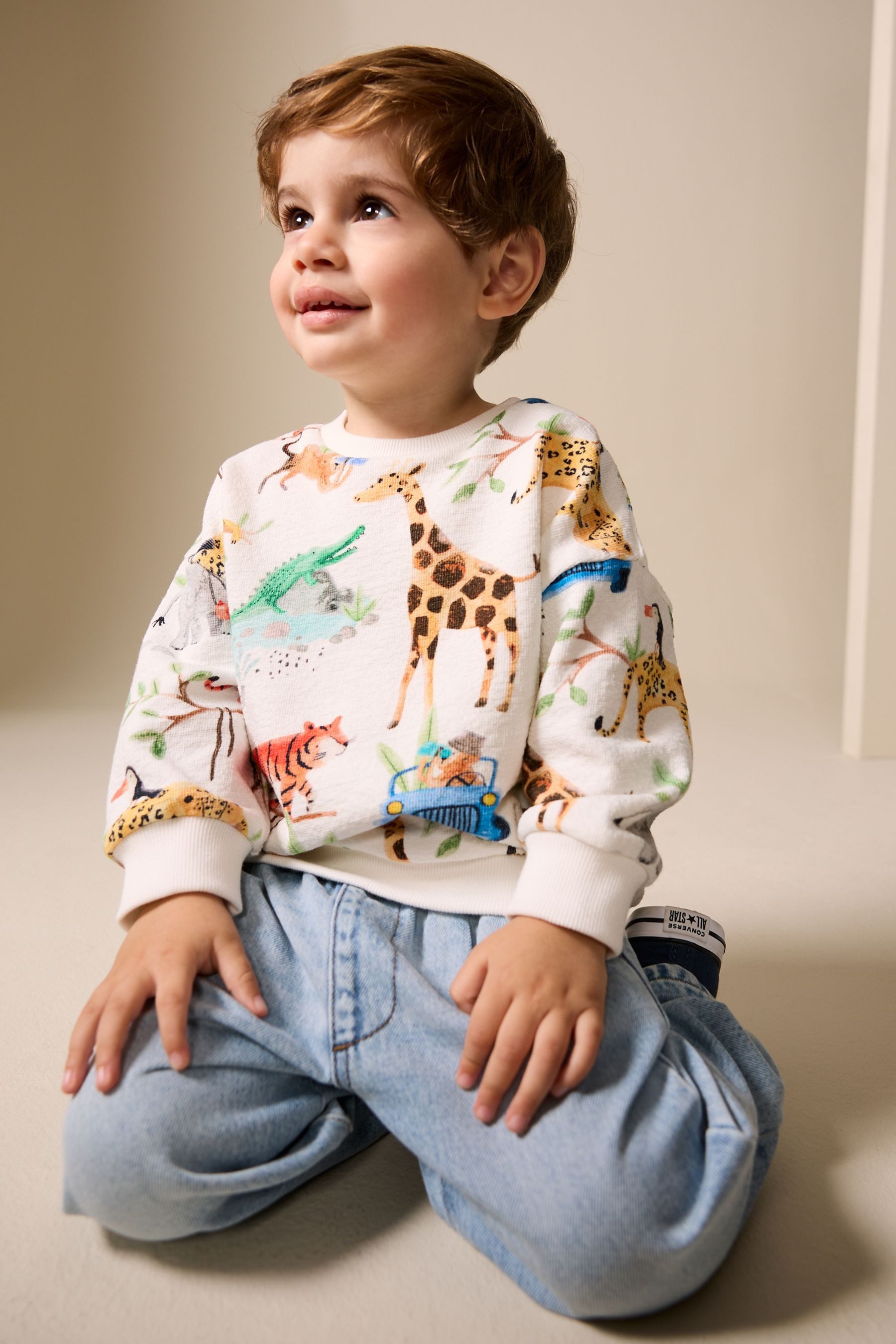 Next Sweater Rundhals-Sweatshirt mit Print (1-tlg)