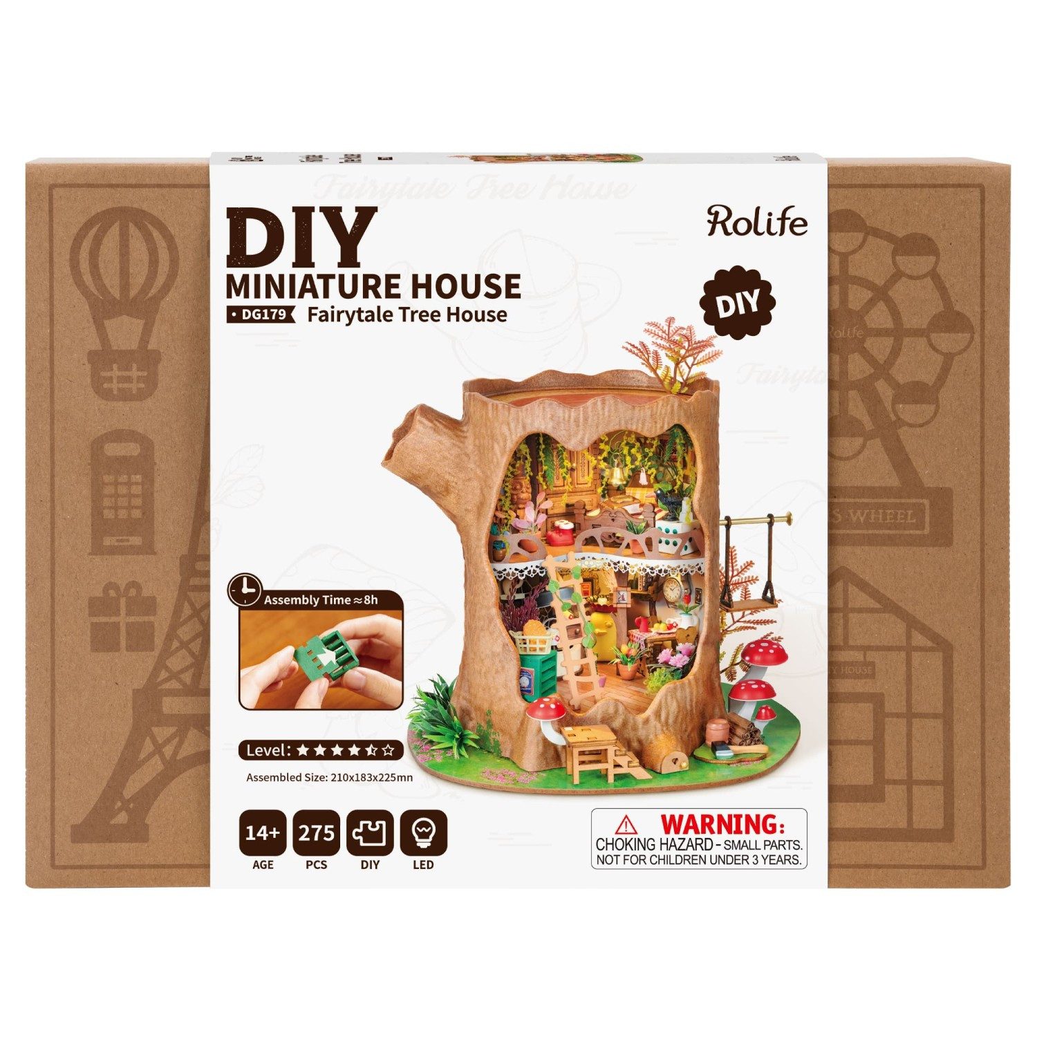 ROLIFE 3D-Puzzle DIY "Fairytale Tree House", Puzzleteile