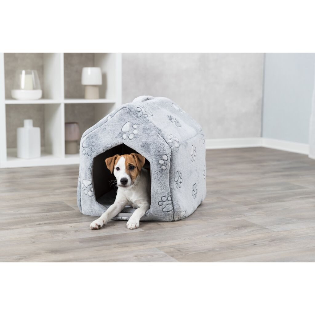 TRIXIE Tierhöhle Höhle Jimmy Soft - hellgrau - 40 × 45 × 40 cm